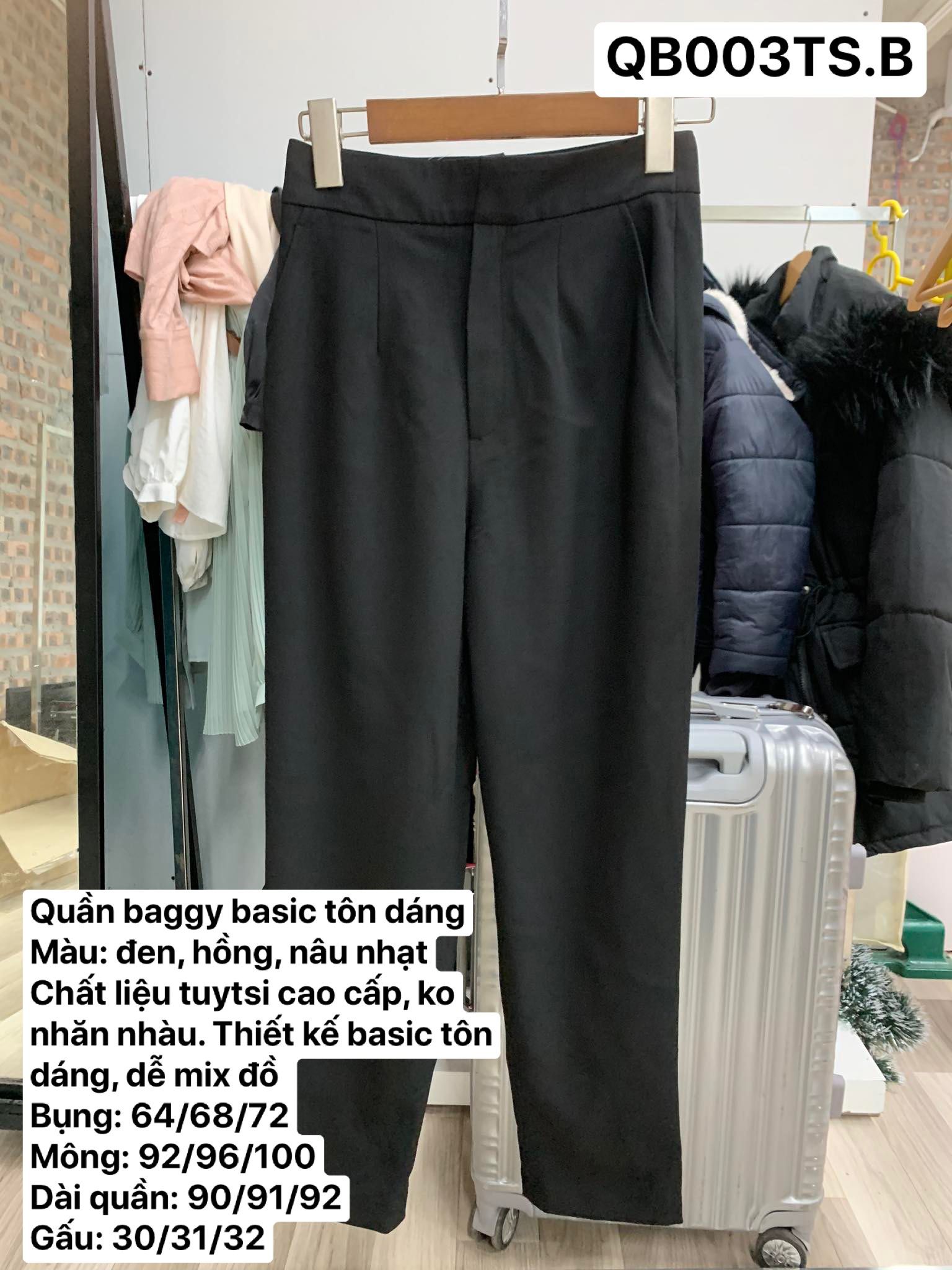 Quần baggy basic thanh lịch