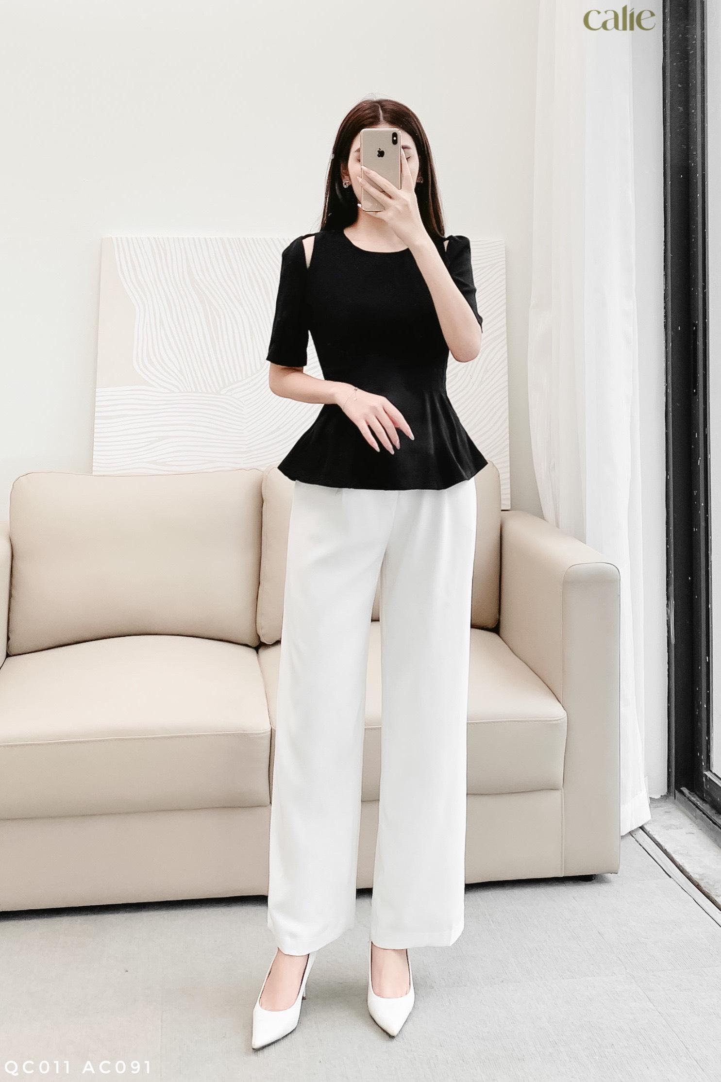 Áo peplum tay cách điệu sang chảnh