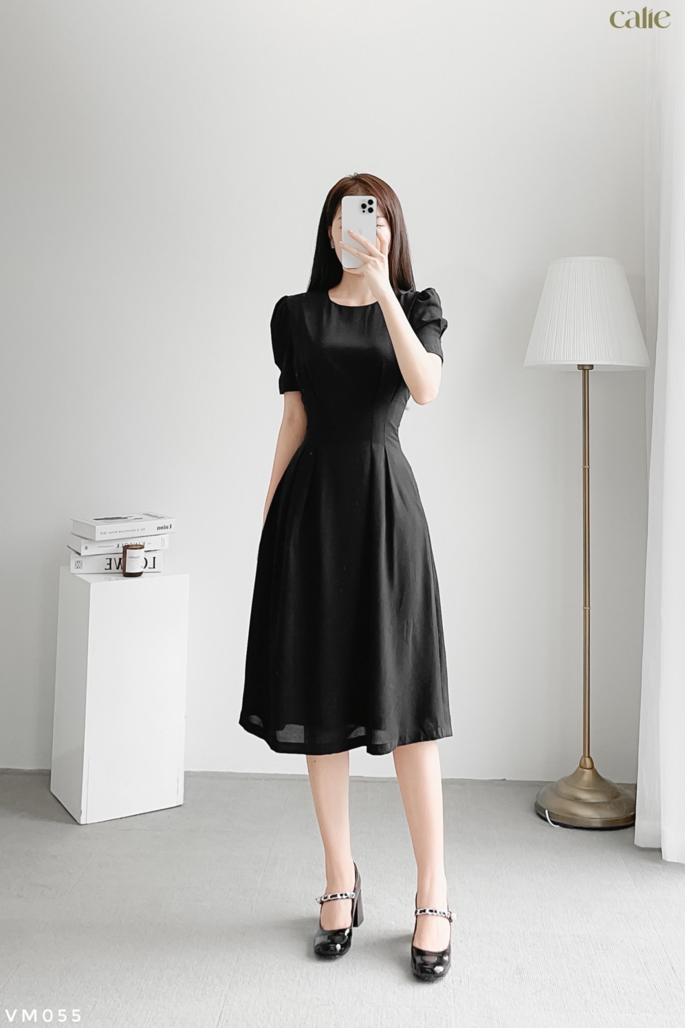 Váy sơ mi dáng suông có chiết eo, Đầm sơ mi chiết eo tiểu thư chất liệu  kaki tôn dáng trắng be đen V12 LILY | Shopee Việt Nam