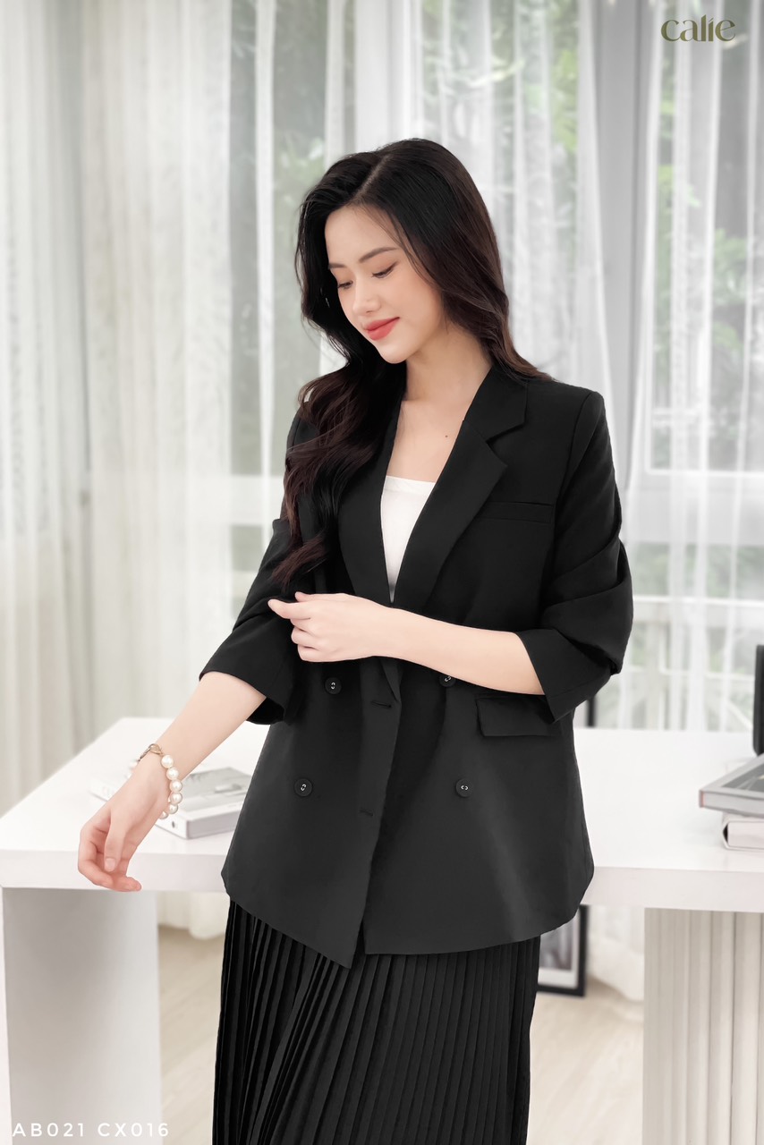 Áo vest phối 4 cúc thanh lịch