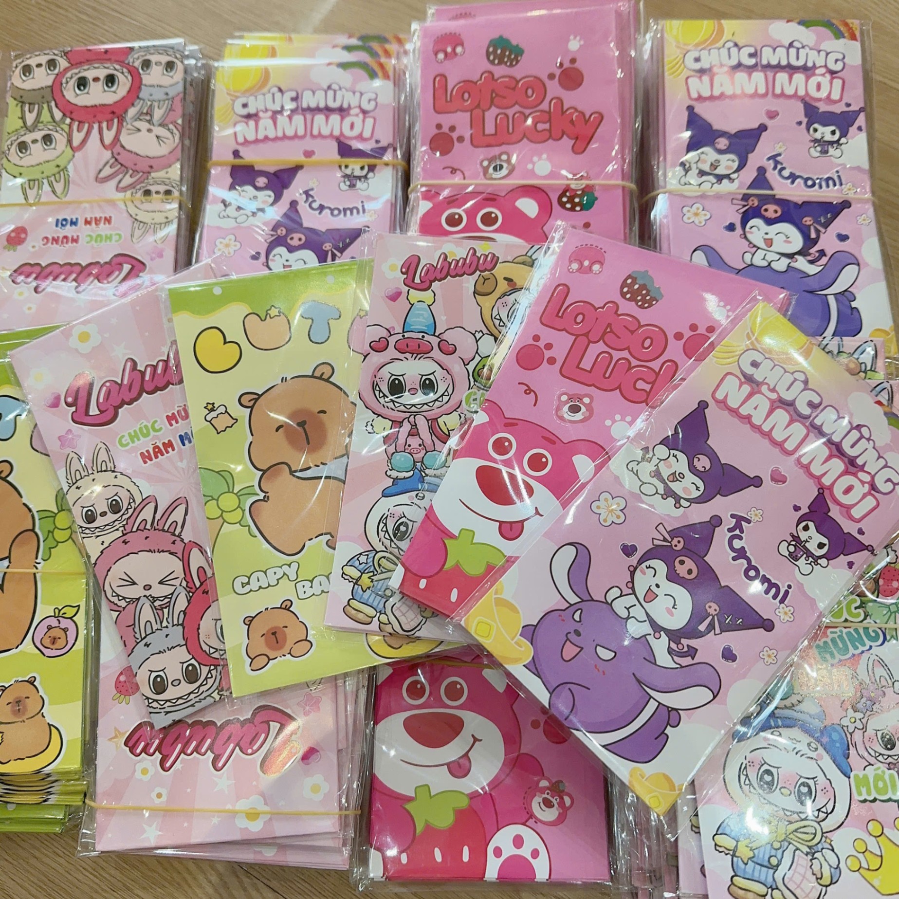 10 set lì xì labubu(set 6c)