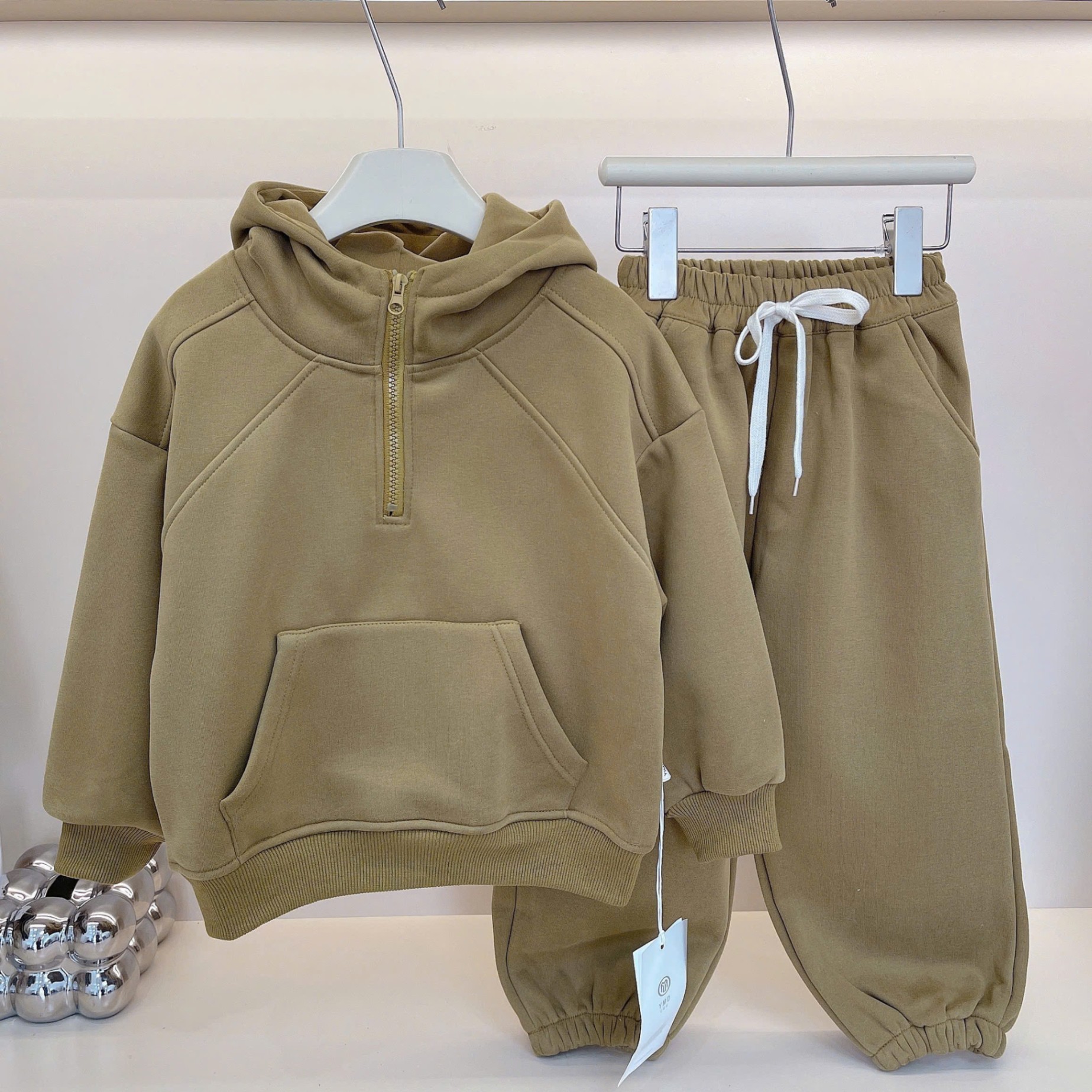 BỘ NỈ HOODIE LÓT LÔNG SIZE ĐẠI - D9946