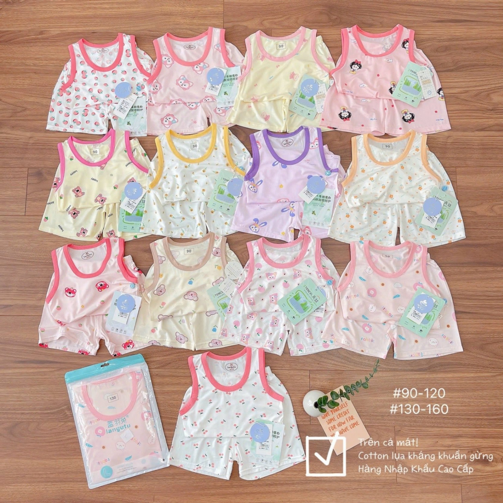BỘ 3 lỗ lụa kháng khuẩn ngẫu nhiên