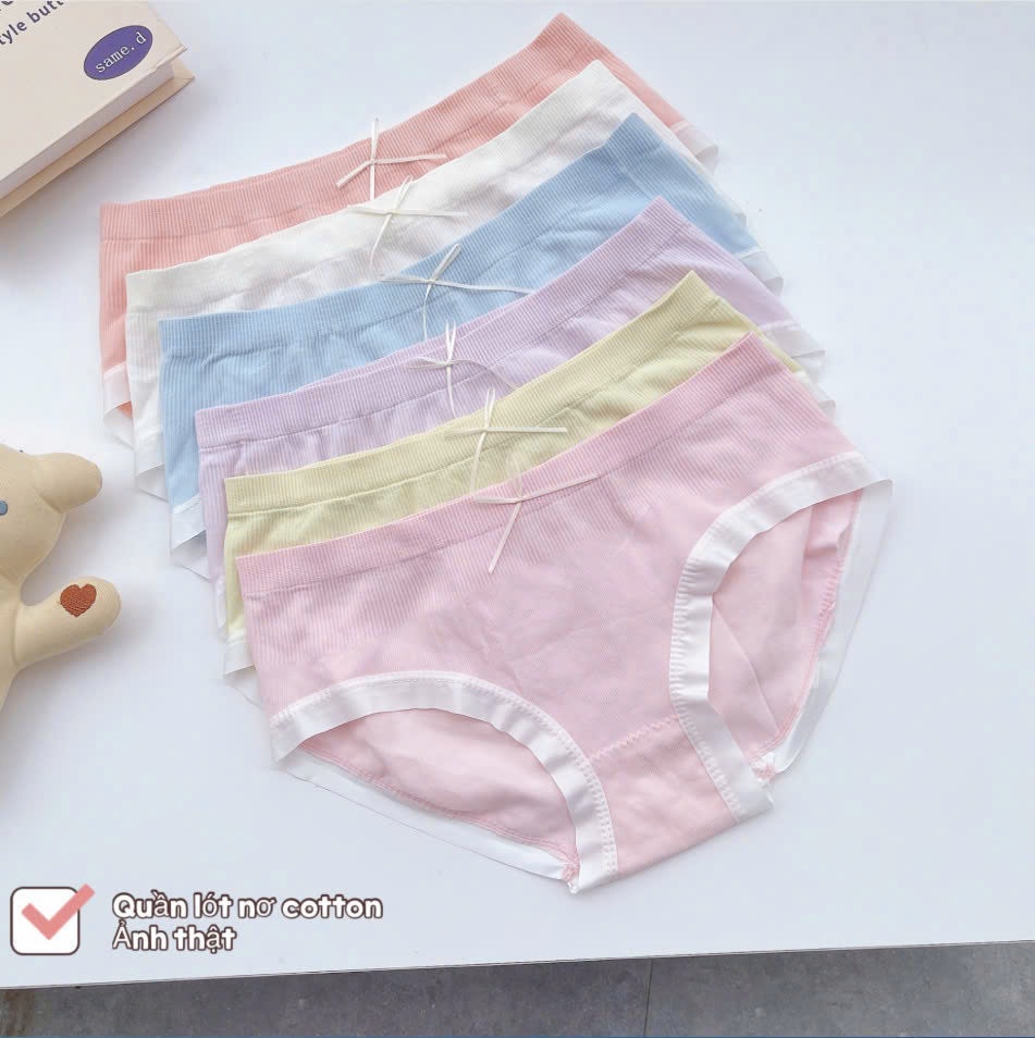 XẢ TẶNG - SET 10 QUẦN LÓT NƠ NỮ