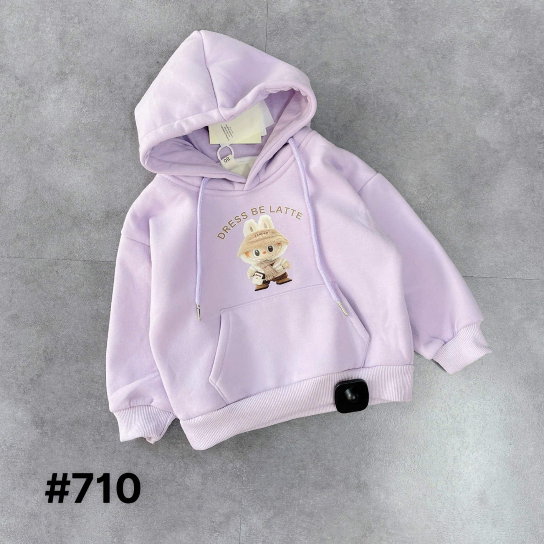 A#710-Áo hoodie Labubu