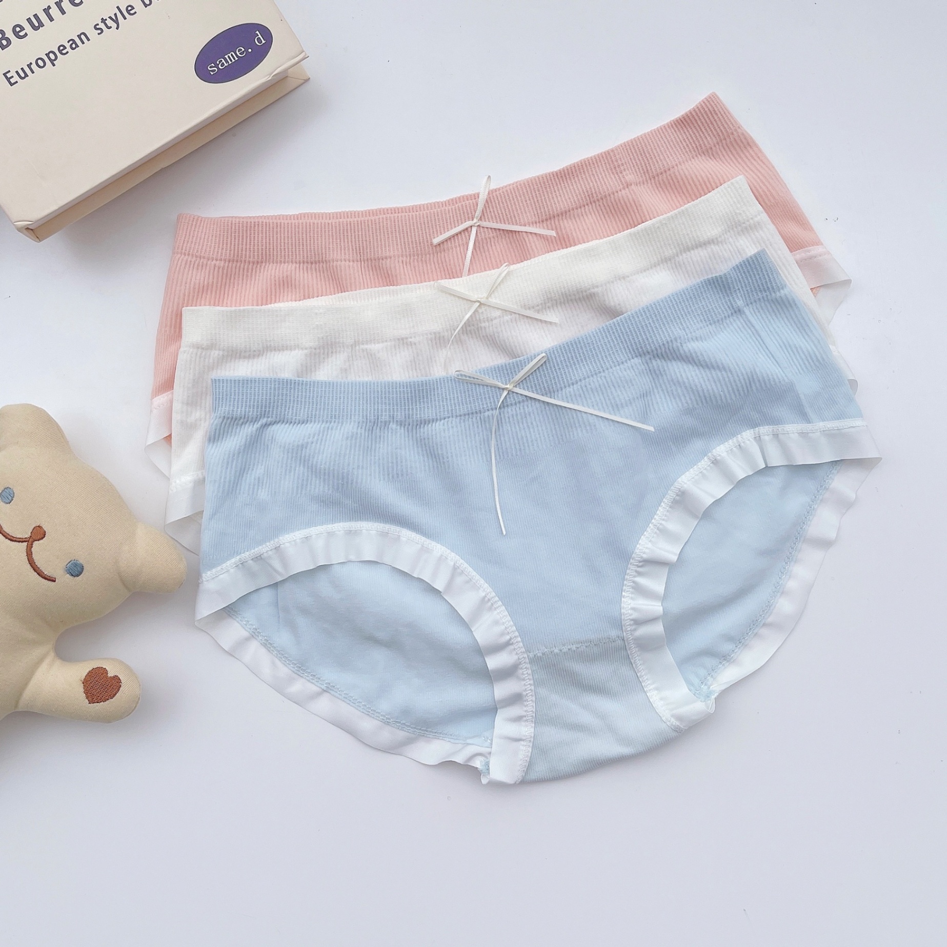 XẢ TẶNG - SET 10 QUẦN LÓT NƠ NỮ