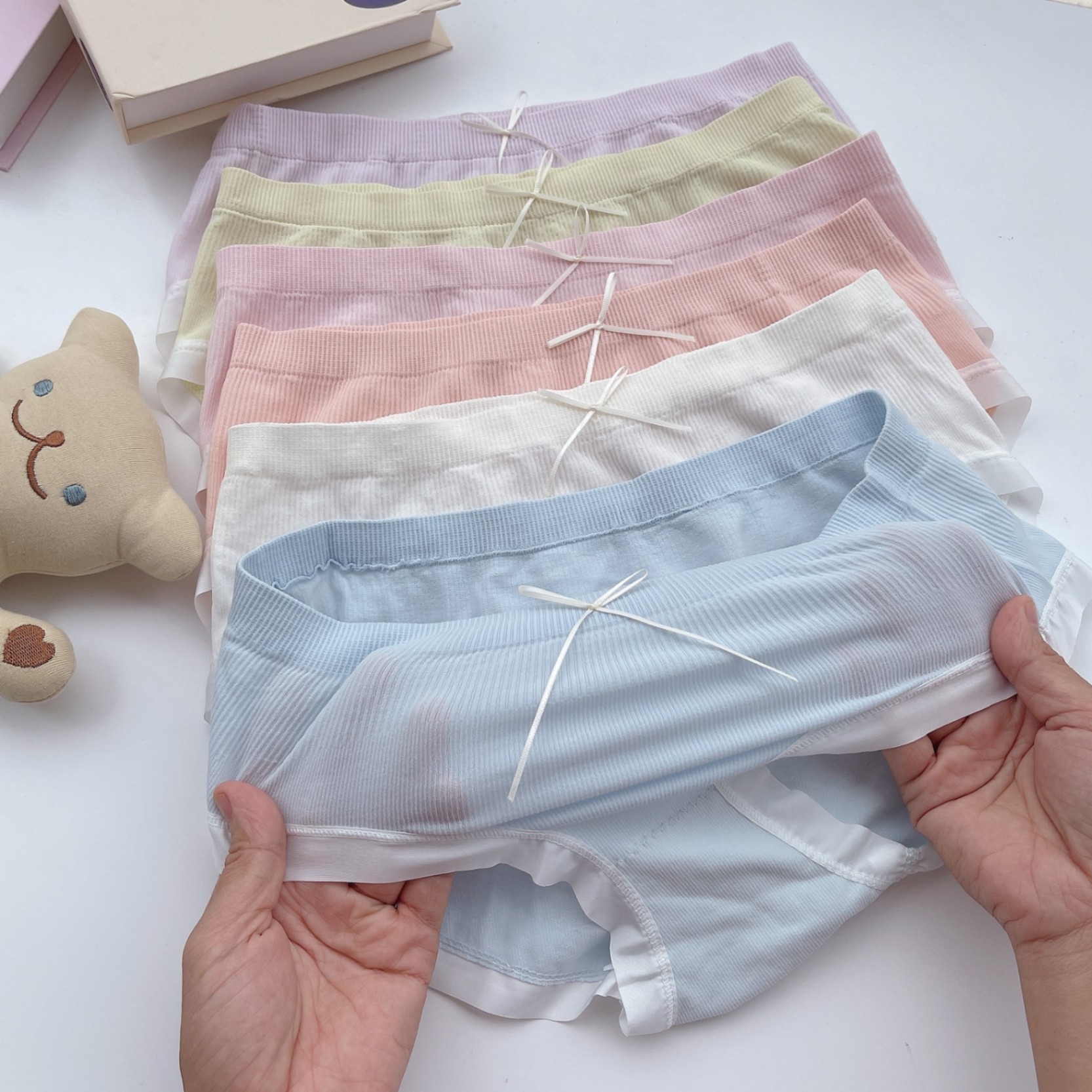 XẢ TẶNG - SET 10 QUẦN LÓT NƠ NỮ