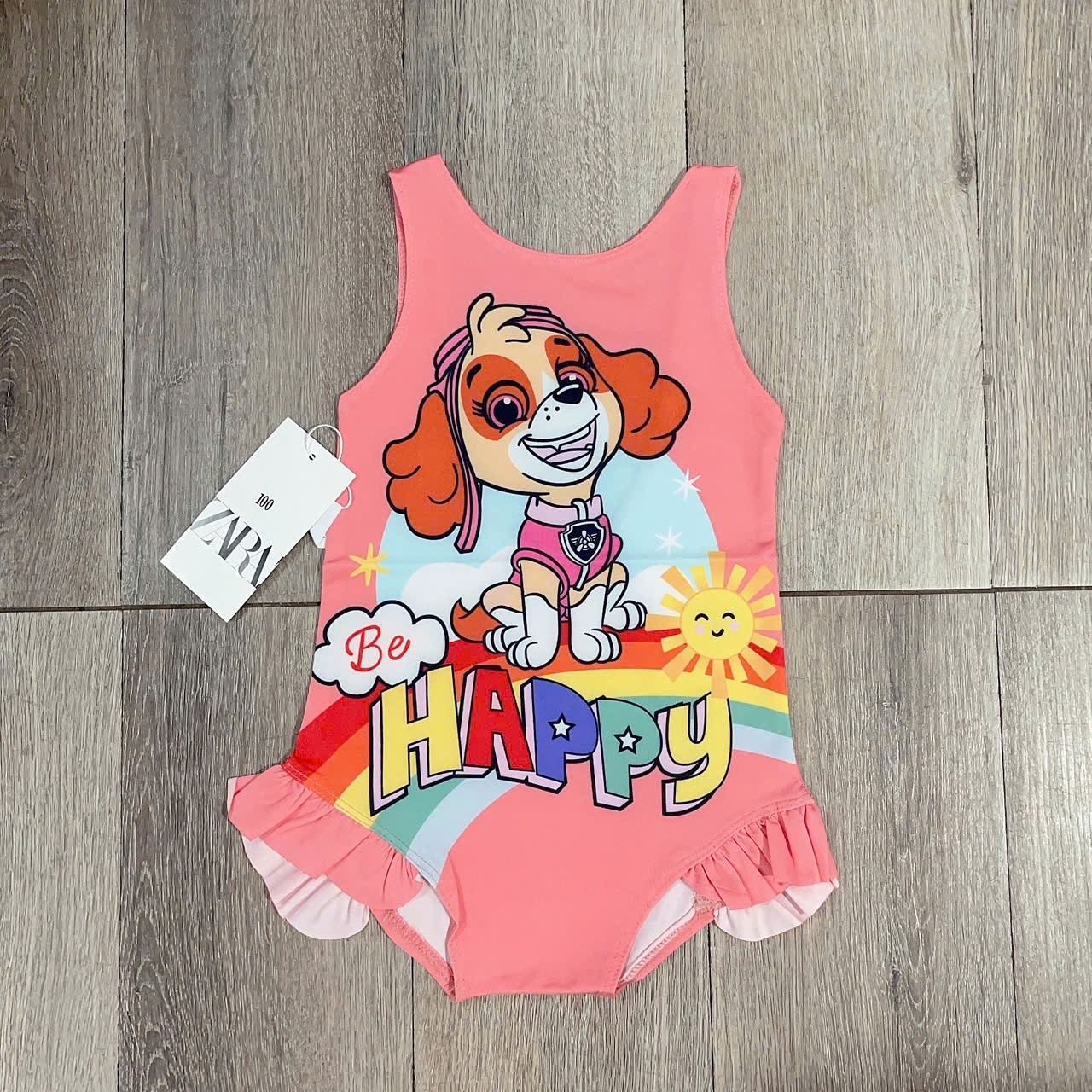 Váy bơi chú cún hồng happy