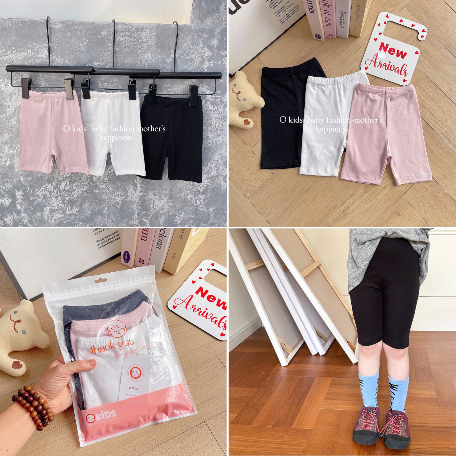 OS3QC23 - SET 3 QUẦN LEGGING LỬNG COTTON HÀN