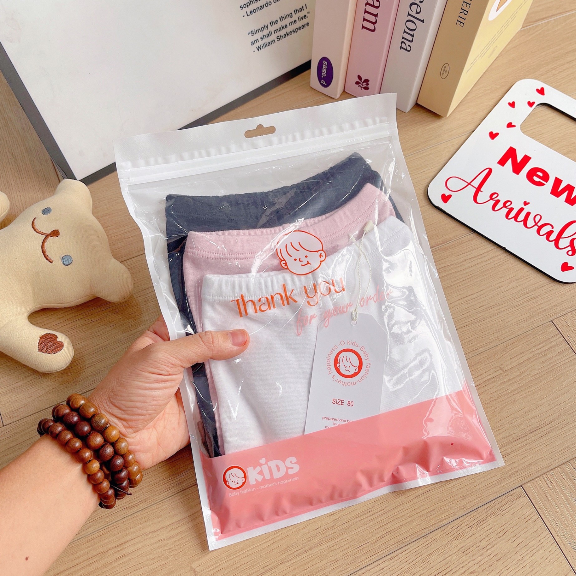 OS3QC23 - SET 3 QUẦN LEGGING LỬNG COTTON HÀN