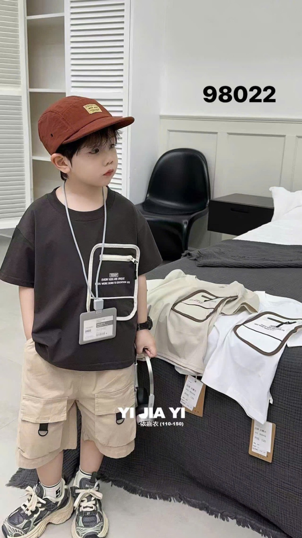 98022 - áo phông cộc tay chì túi sườn