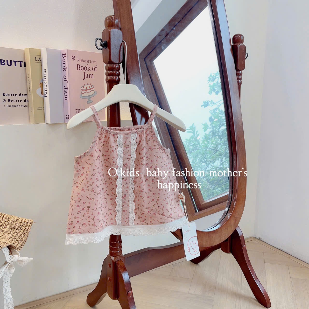 OB2D20-BỘ 2 DÂY THÔ HOA NHÍ+QUẦN LỬNG ỐNG RỘNG