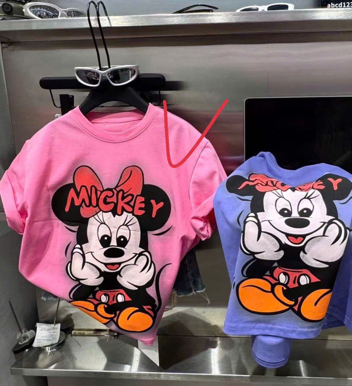 AC - 90175 - áo phông hồng cộc mickey