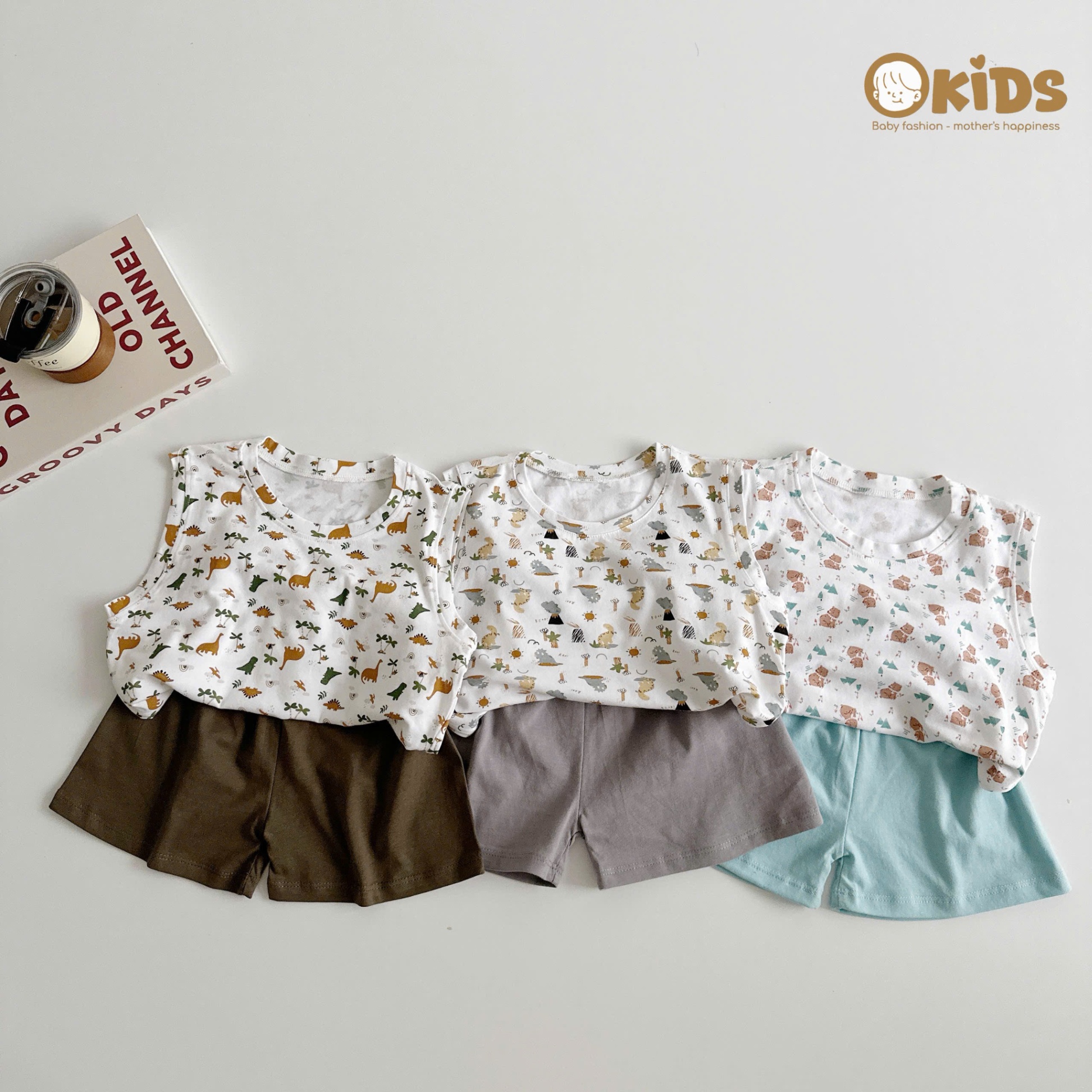 OBBL37- BỘ 3 LỖ COTTON HỌA TIẾT BÉ TRAI