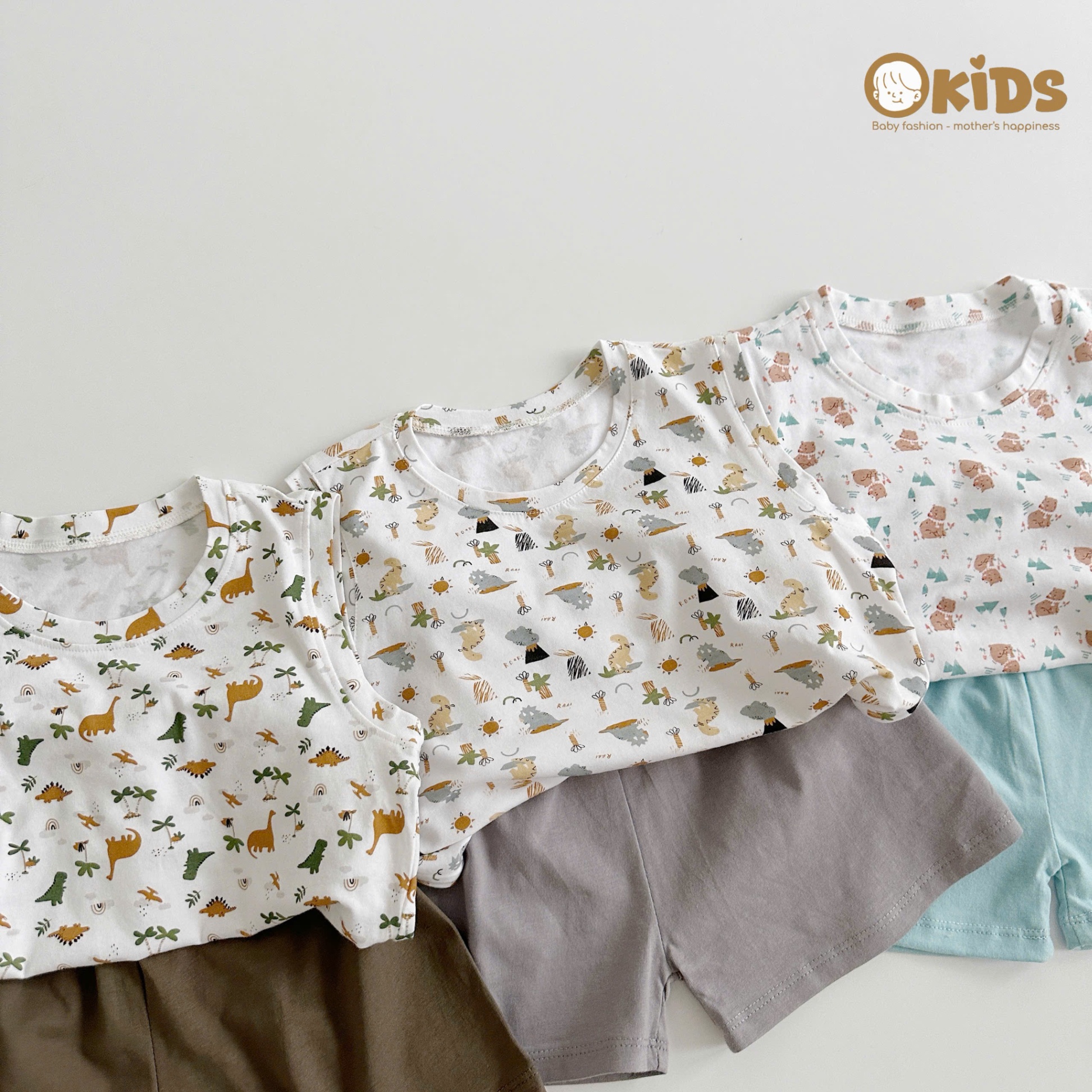 OBBL37- BỘ 3 LỖ COTTON HỌA TIẾT BÉ TRAI