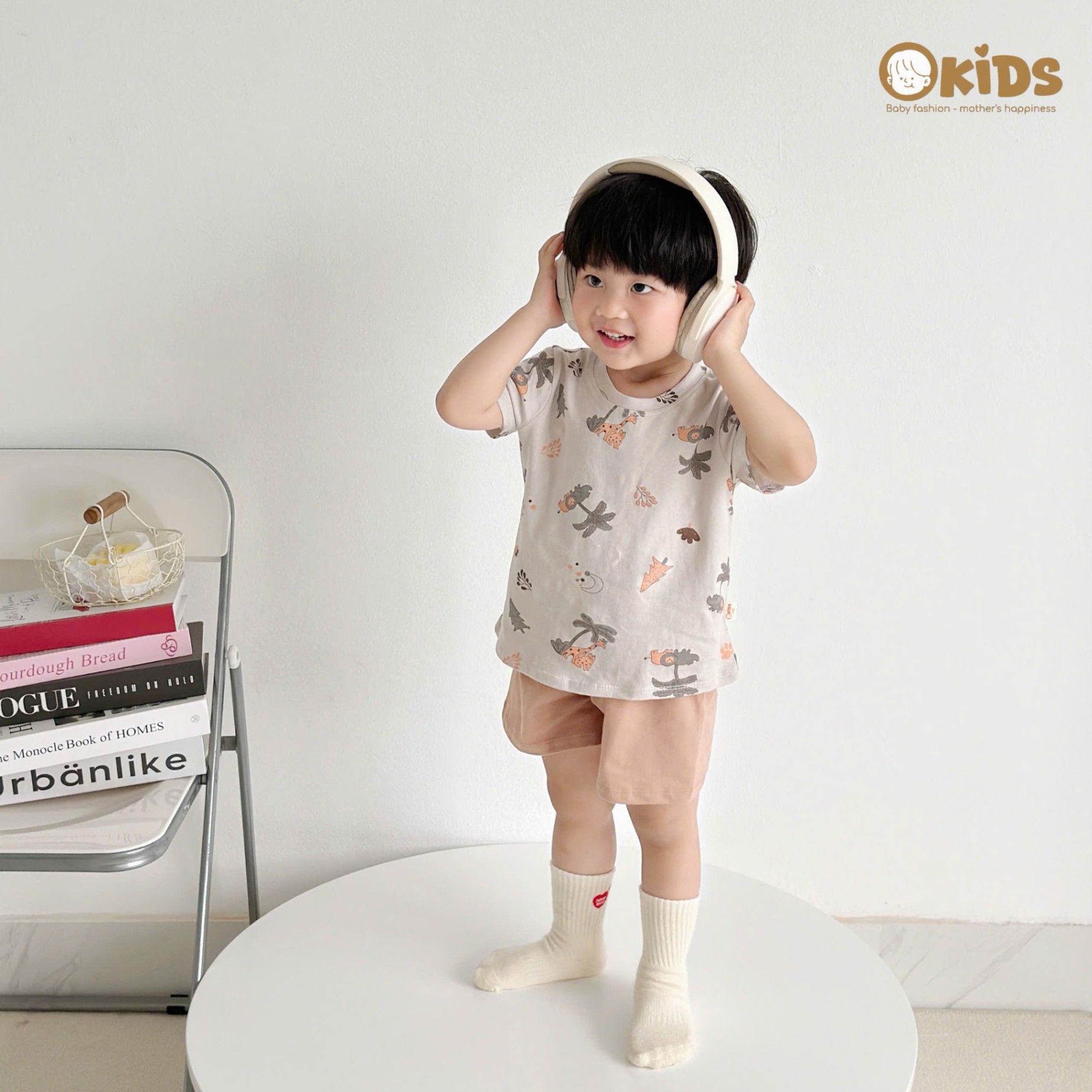 OBC36- BỘ CỘC TAY BORIP HỌA TIẾT BÉ TRAI