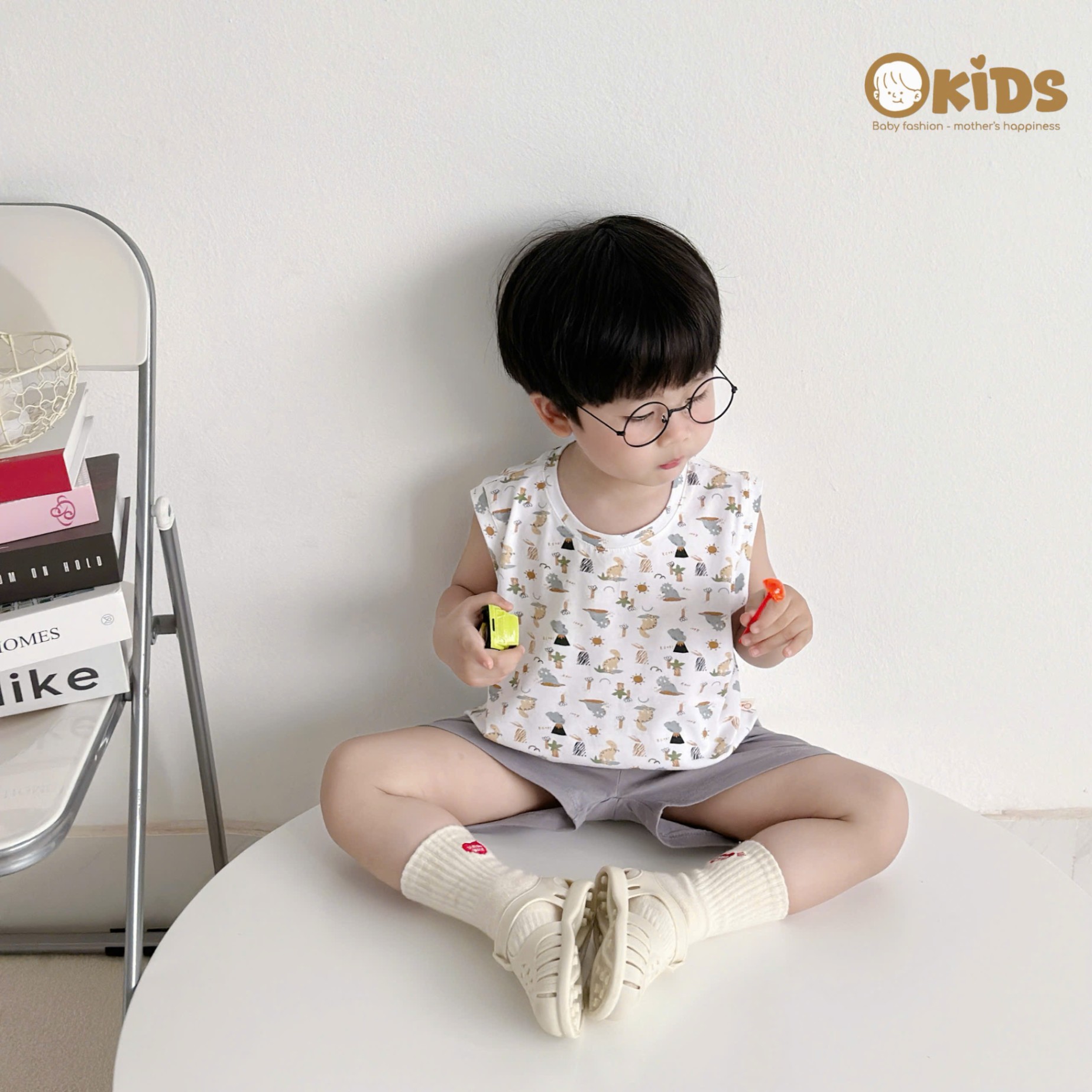 OBBL37- BỘ 3 LỖ COTTON HỌA TIẾT BÉ TRAI