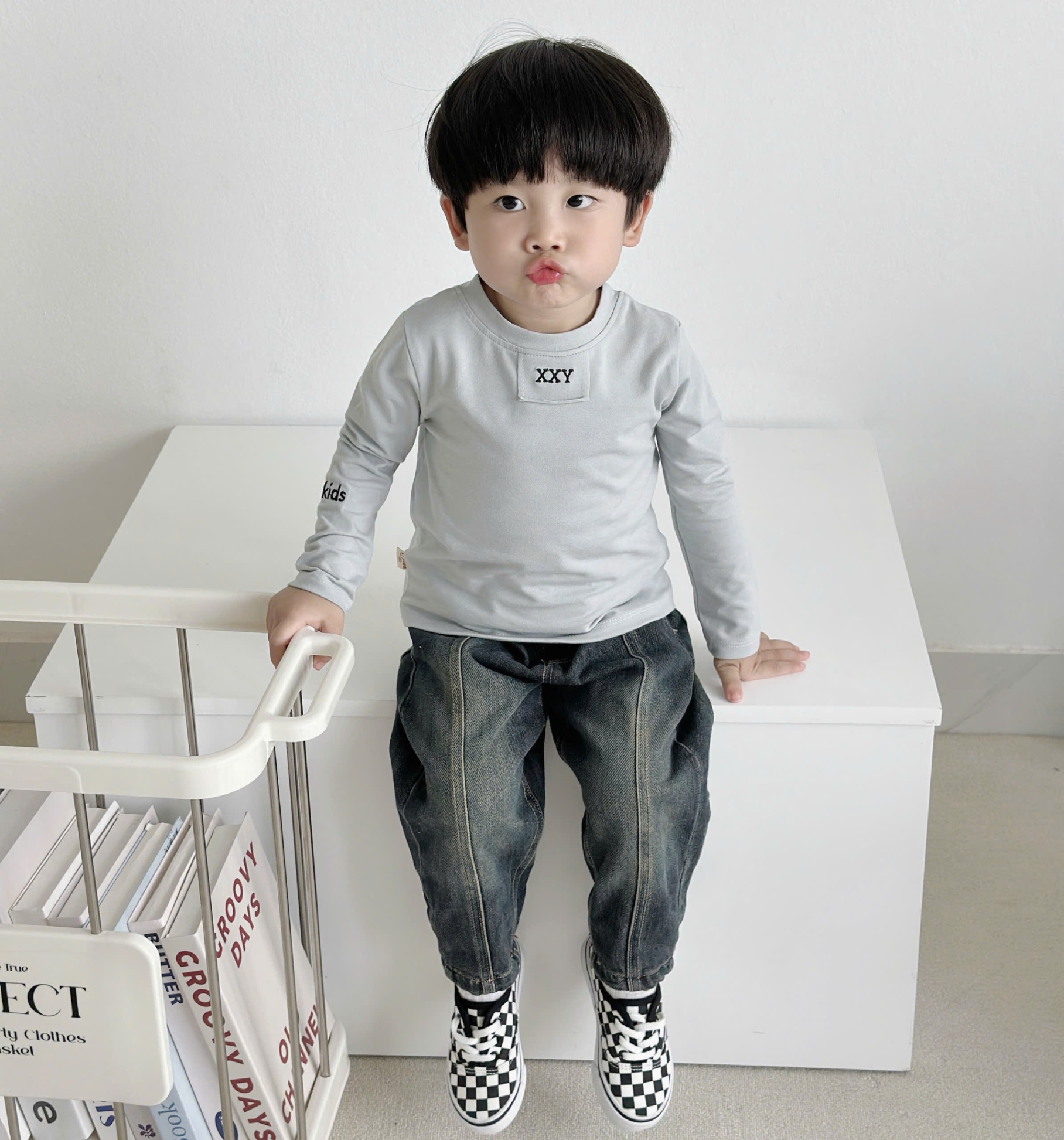 OAD47 - ÁO COTTON DÀI TAY XXY BÉ TRAI