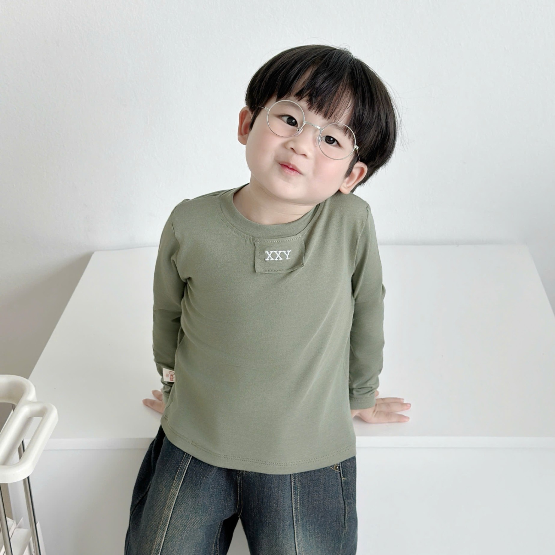 OAD47 - ÁO COTTON DÀI TAY XXY BÉ TRAI