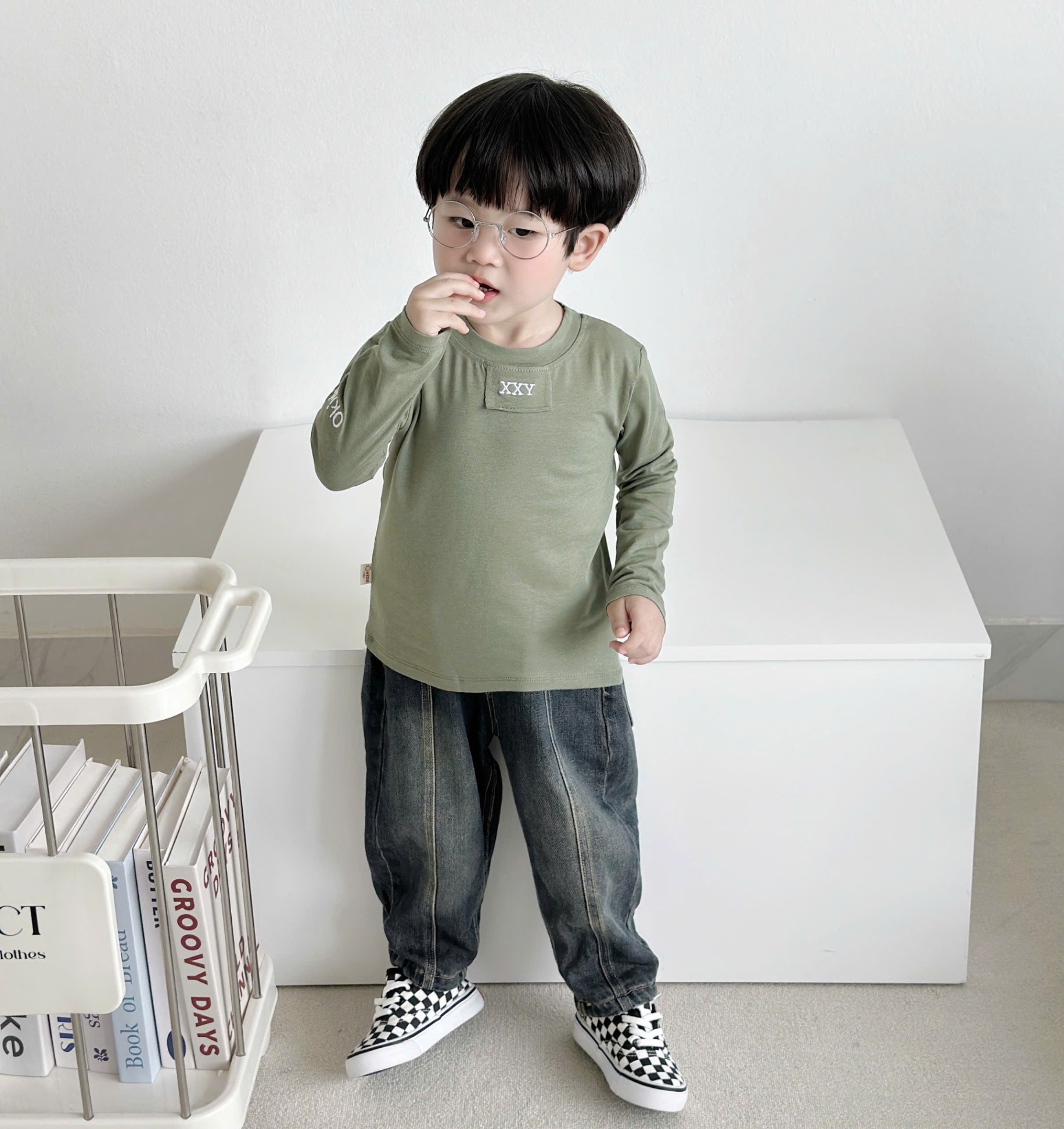 OAD47 - ÁO COTTON DÀI TAY XXY BÉ TRAI