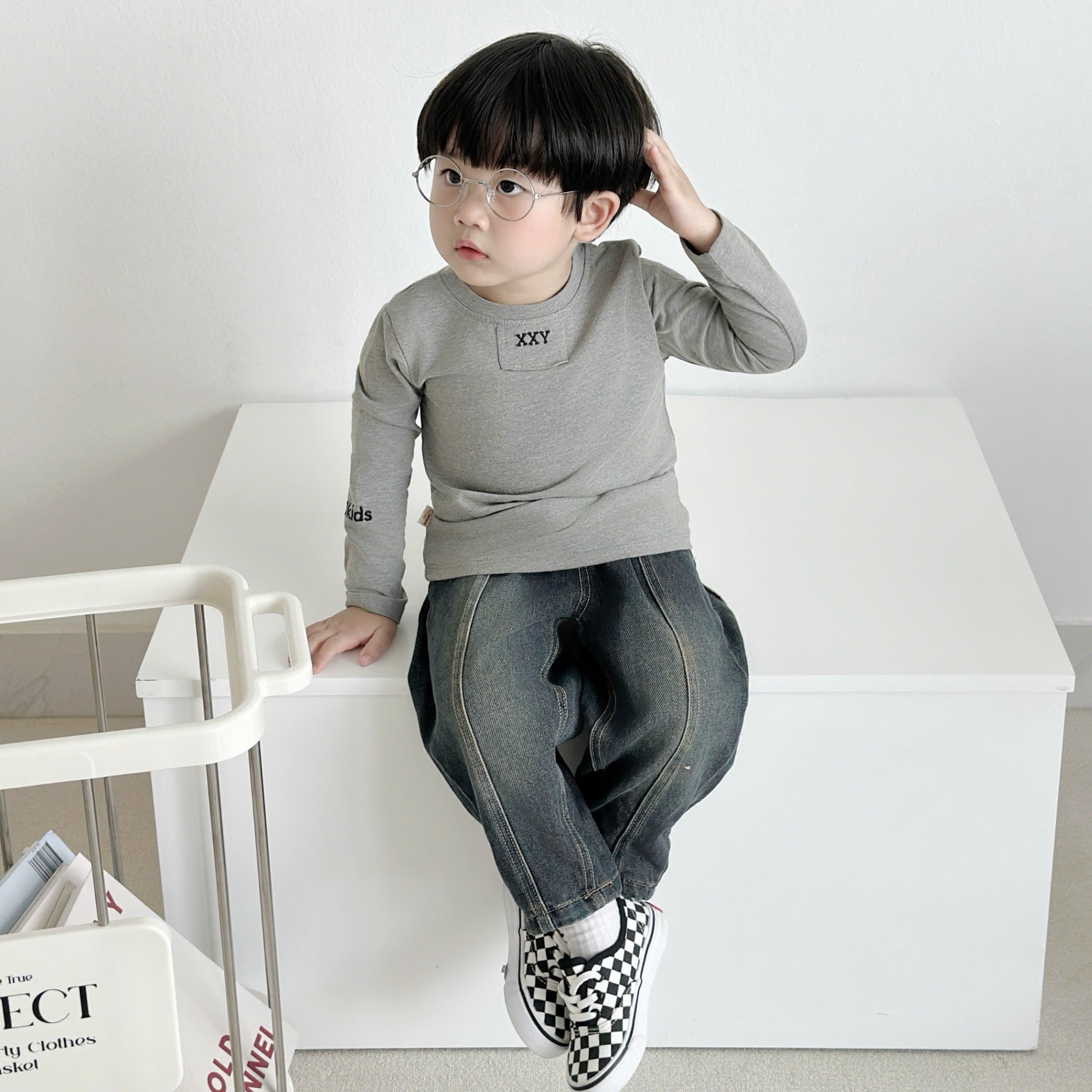 OAD47 - ÁO COTTON DÀI TAY XXY BÉ TRAI