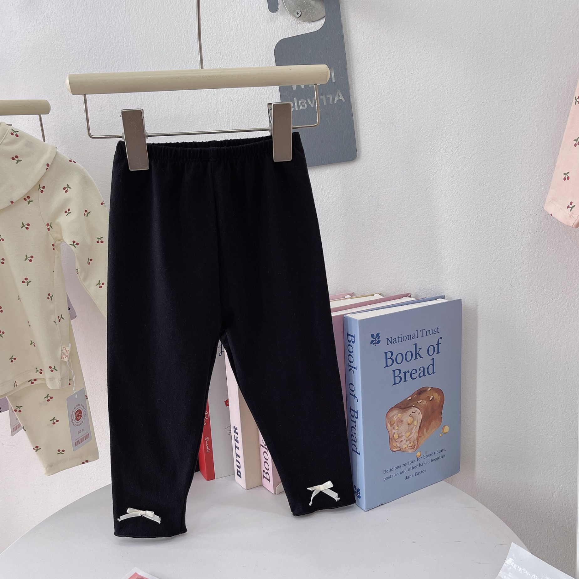 OS2Q58- SET 2 QUẦN DÀI COTTON ĐÍNH NƠ