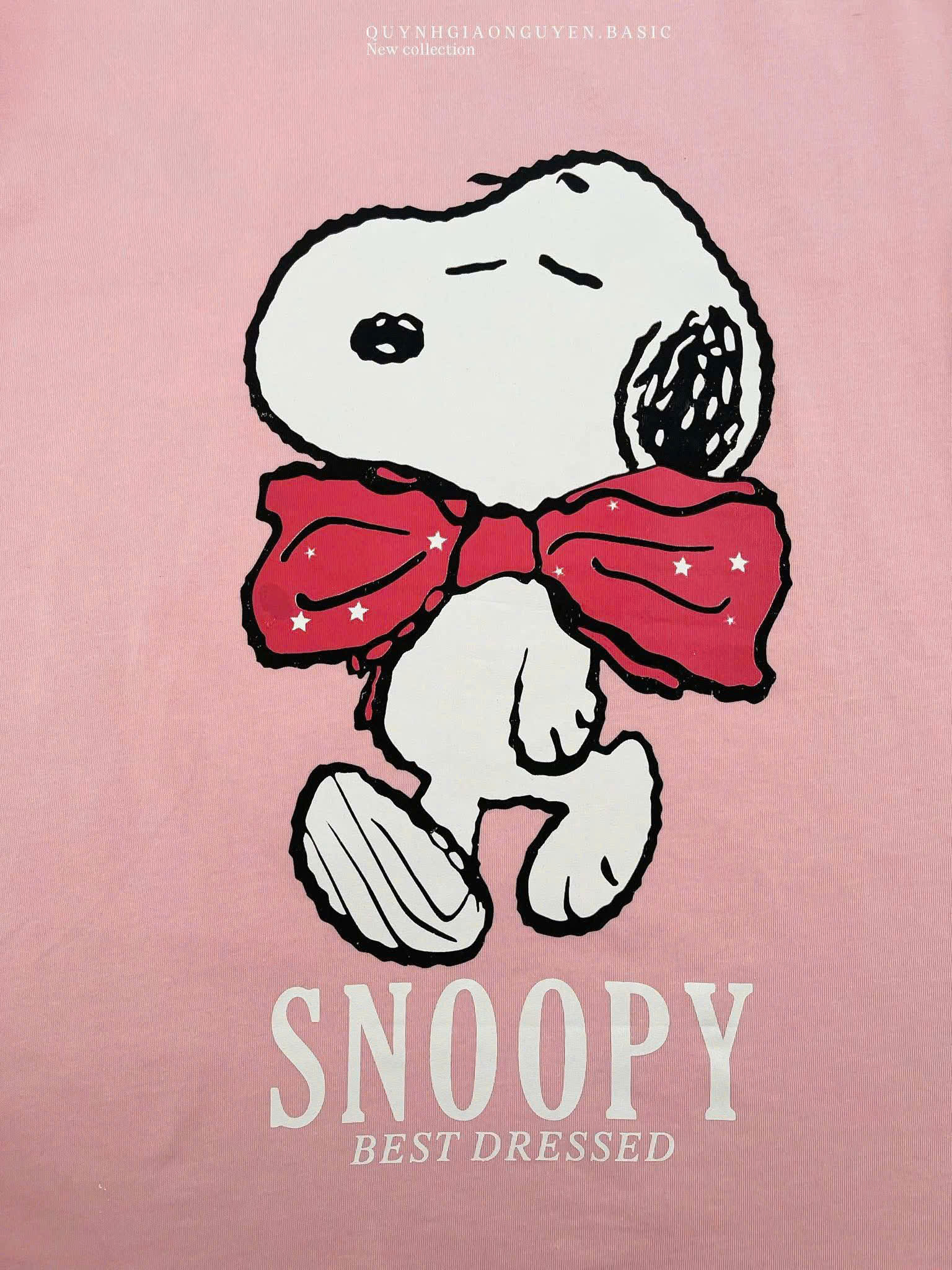 AP87 - ÁO PHÔNG CỘC HỒNG SNOOPY NỮ