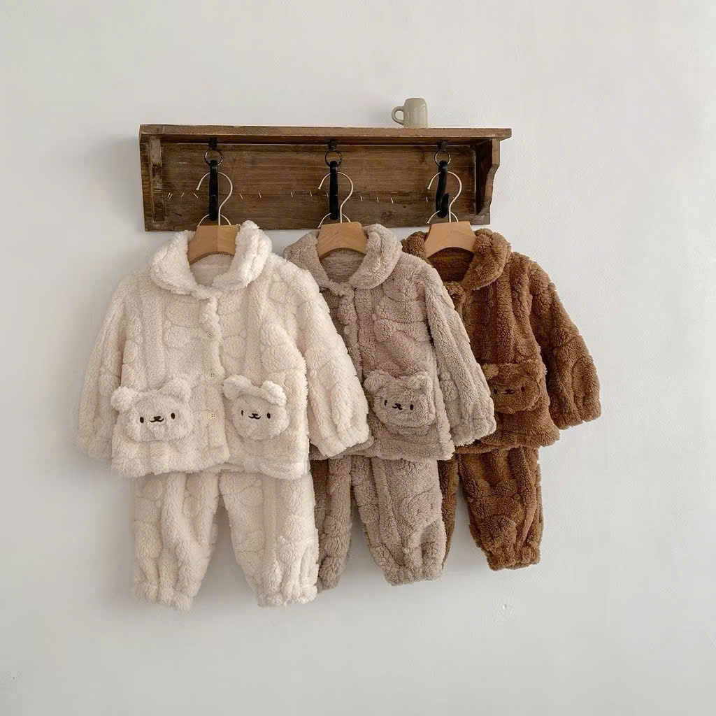 BB31- BỘ LÔNG BÉ TÚI GẤU CUTE QC