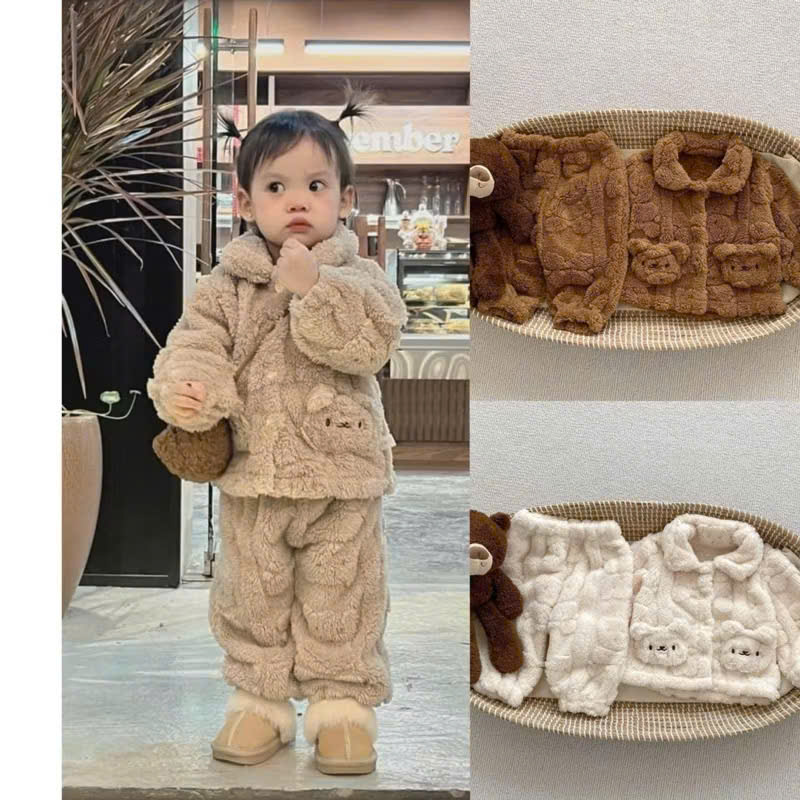 BB31- BỘ LÔNG BÉ TÚI GẤU CUTE QC