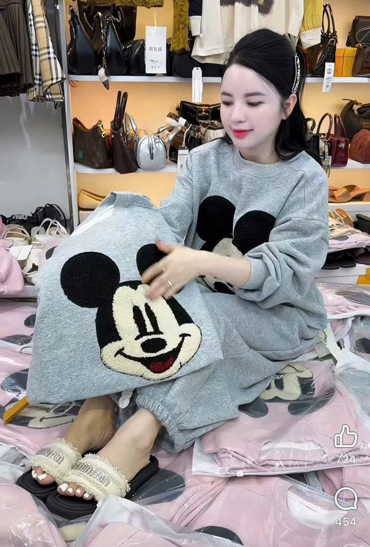 BN71-BỘ NỈ 2 DA MICKEY XÙ