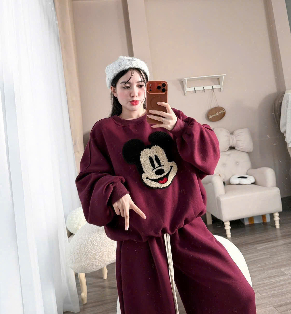 BN71-BỘ NỈ 2 DA MICKEY XÙ