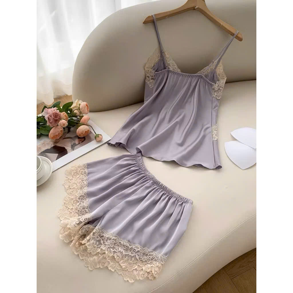 BỘ LỤA REN NỮ 2 DÂY K KÈM MÚT