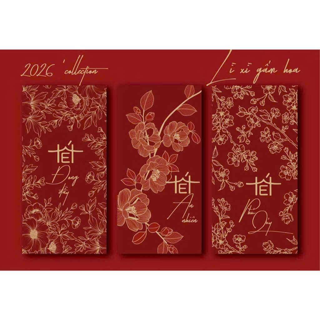 COMBO 30 LÌ XÌ ĐỎ TẾT