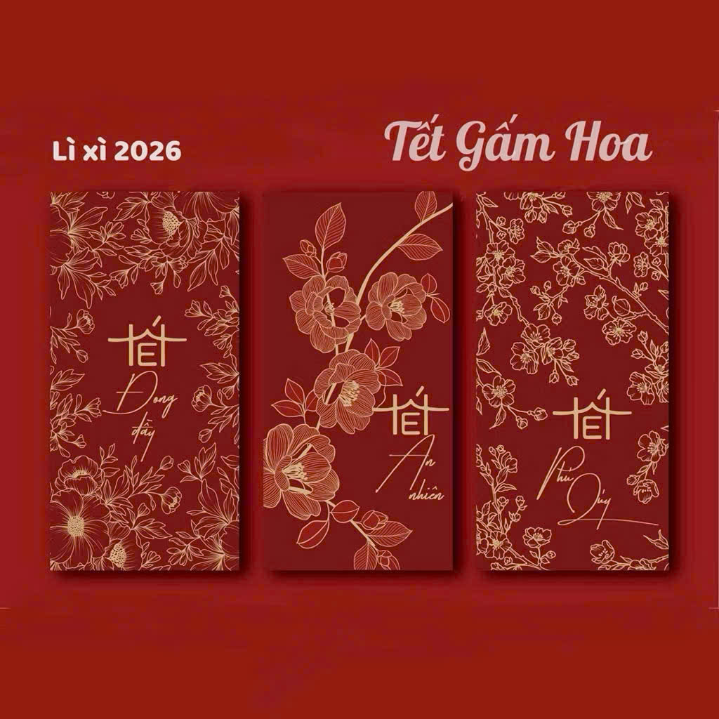COMBO 30 LÌ XÌ ĐỎ TẾT
