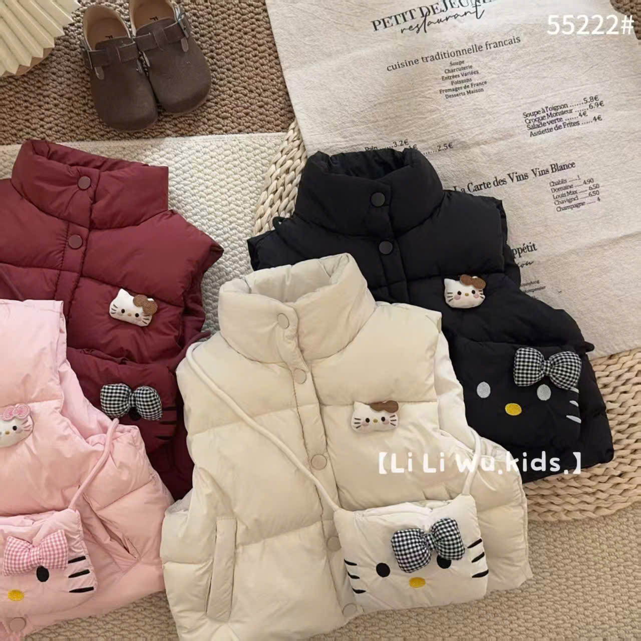 Gile phao mèo kèm túi LLWU 55222