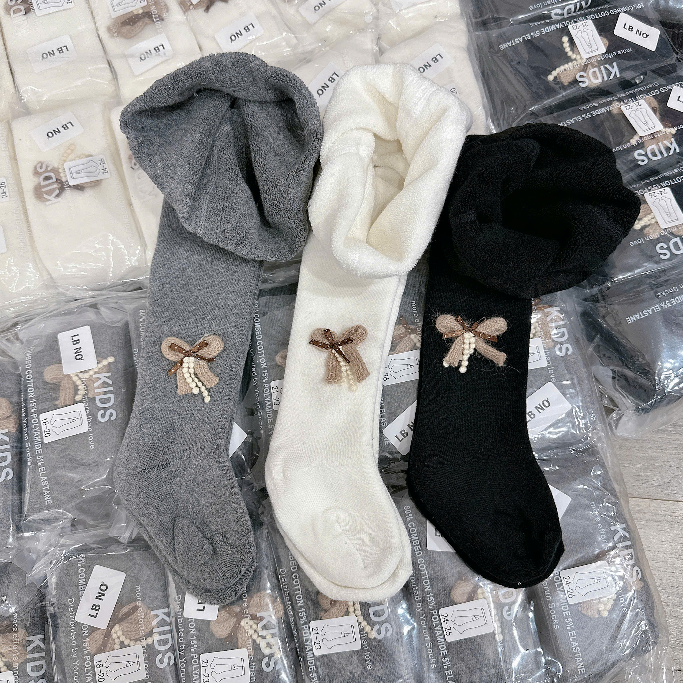 QUẦN LEN LIỀN BÀN ĐÍNH NƠ SIÊU DÀY-LB NƠ
