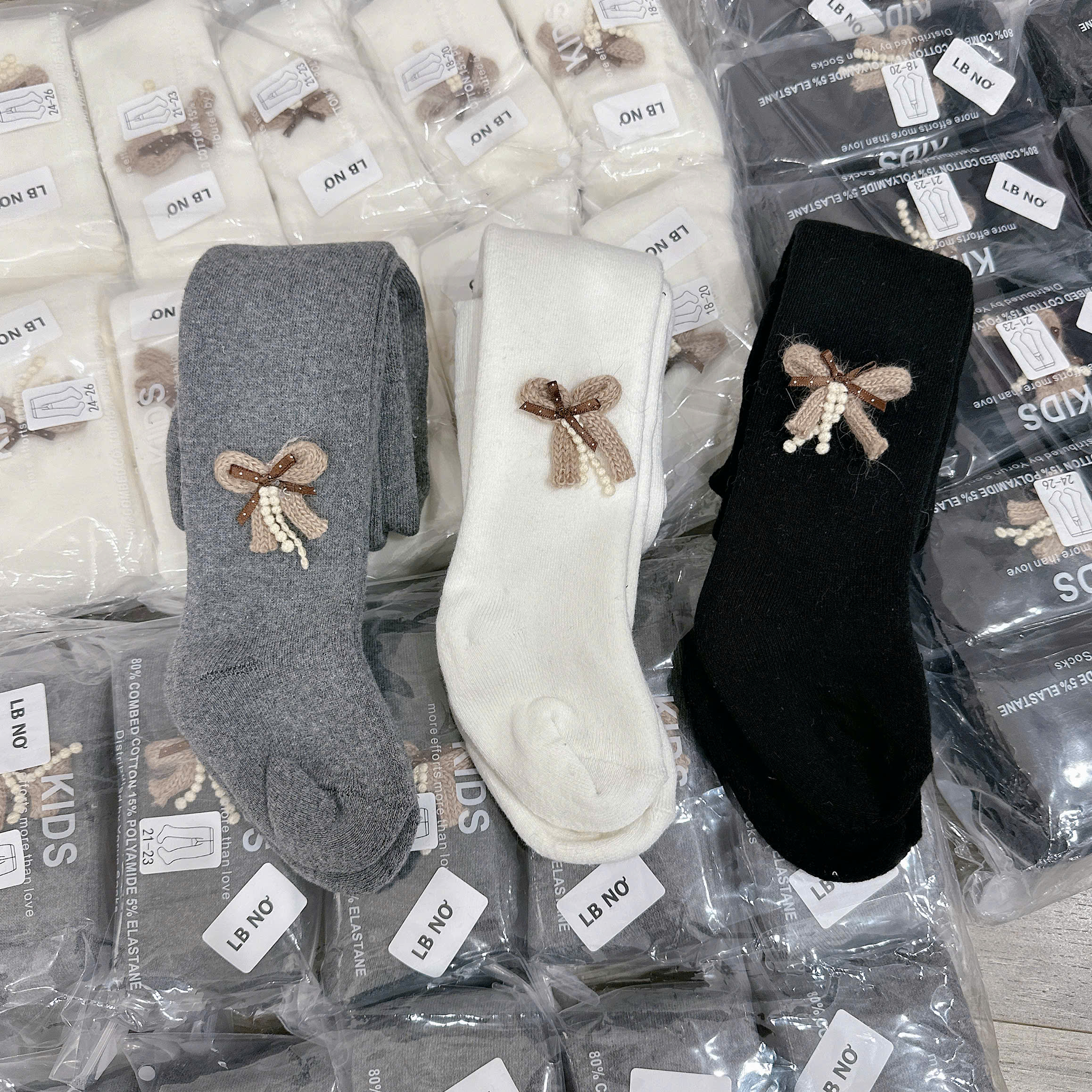 QUẦN LEN LIỀN BÀN ĐÍNH NƠ SIÊU DÀY-LB NƠ