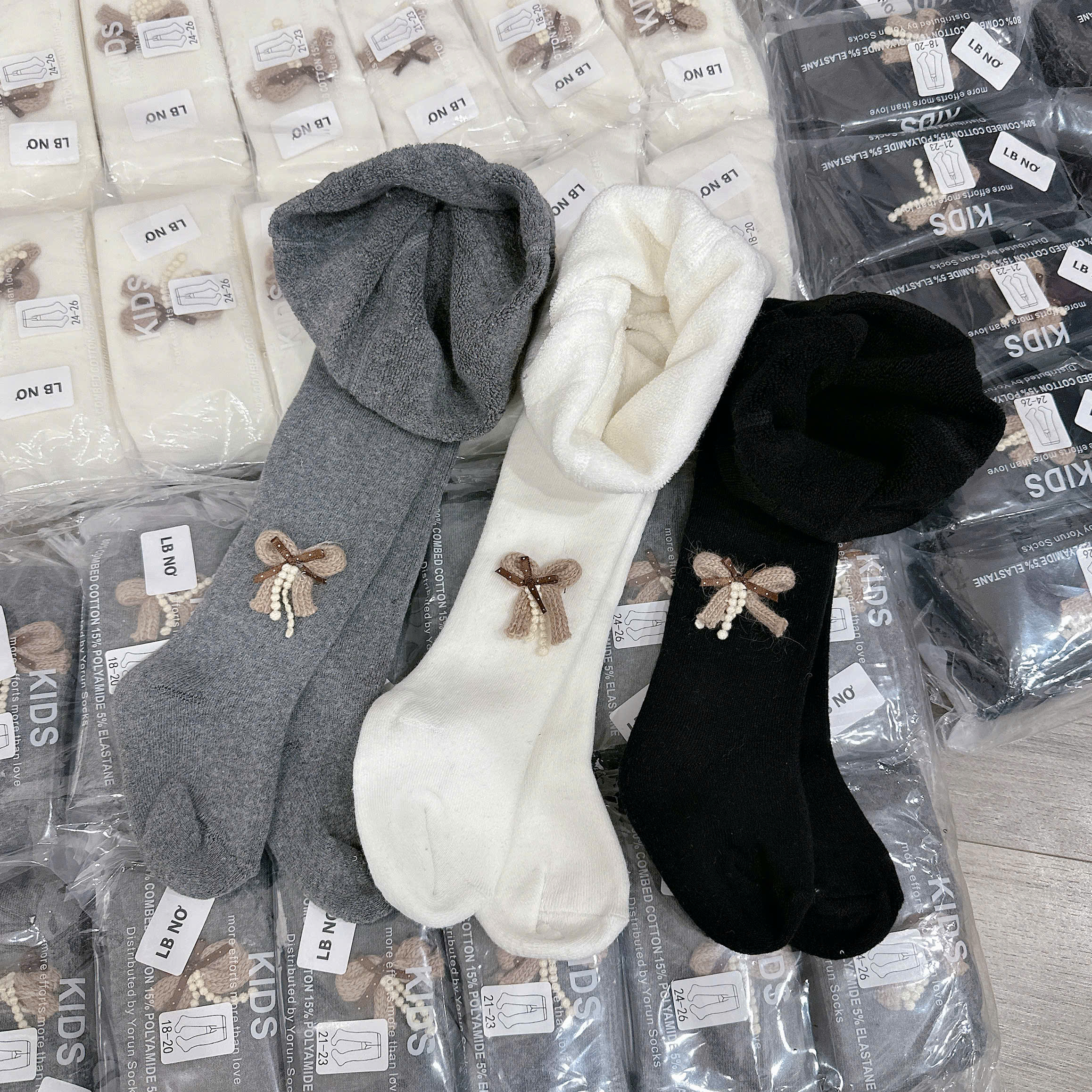 QUẦN LEN LIỀN BÀN ĐÍNH NƠ SIÊU DÀY-LB NƠ