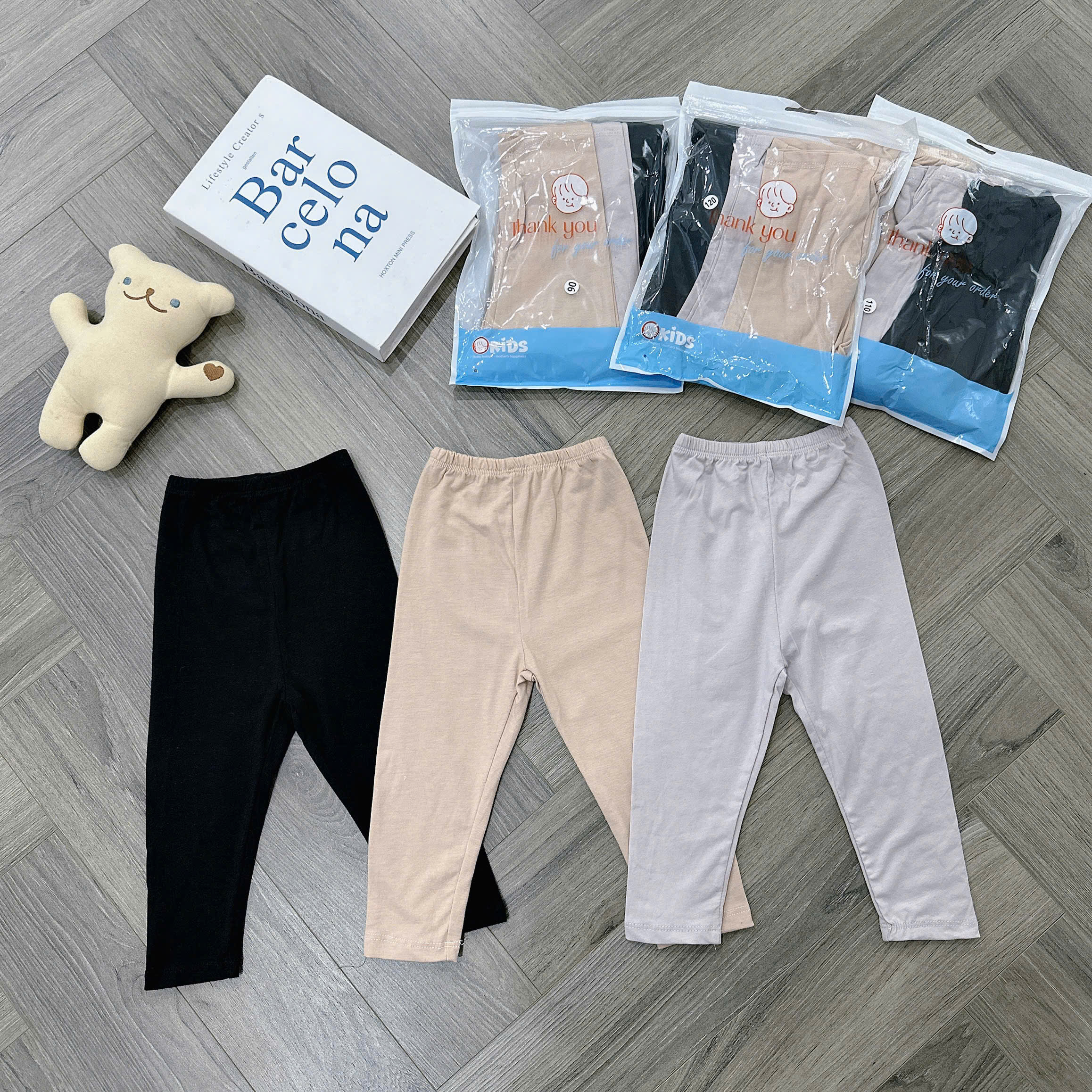 SET 3 QUẦN LEGGING COTTON DÀI( MỚI)