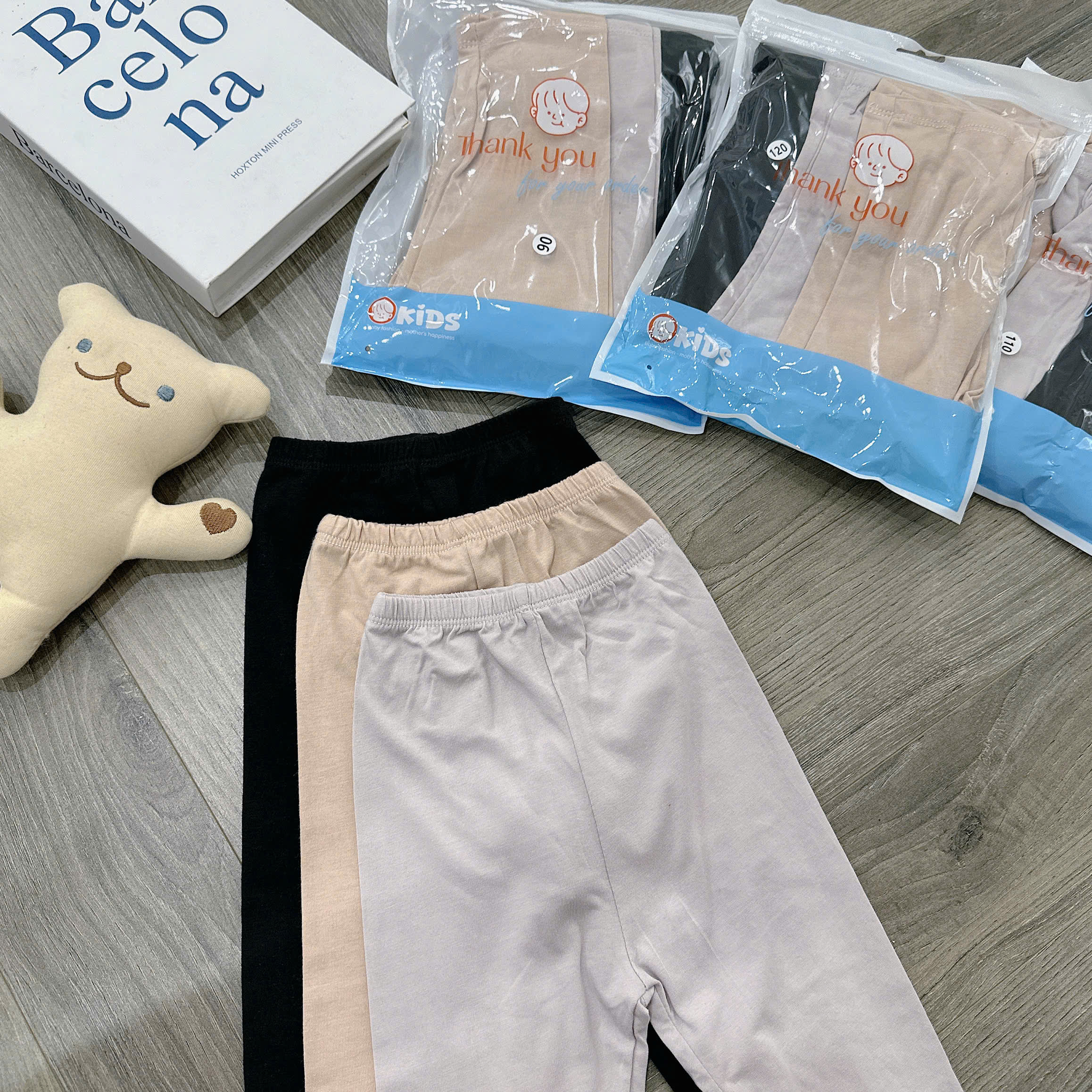 SET 3 QUẦN LEGGING COTTON DÀI( MỚI)