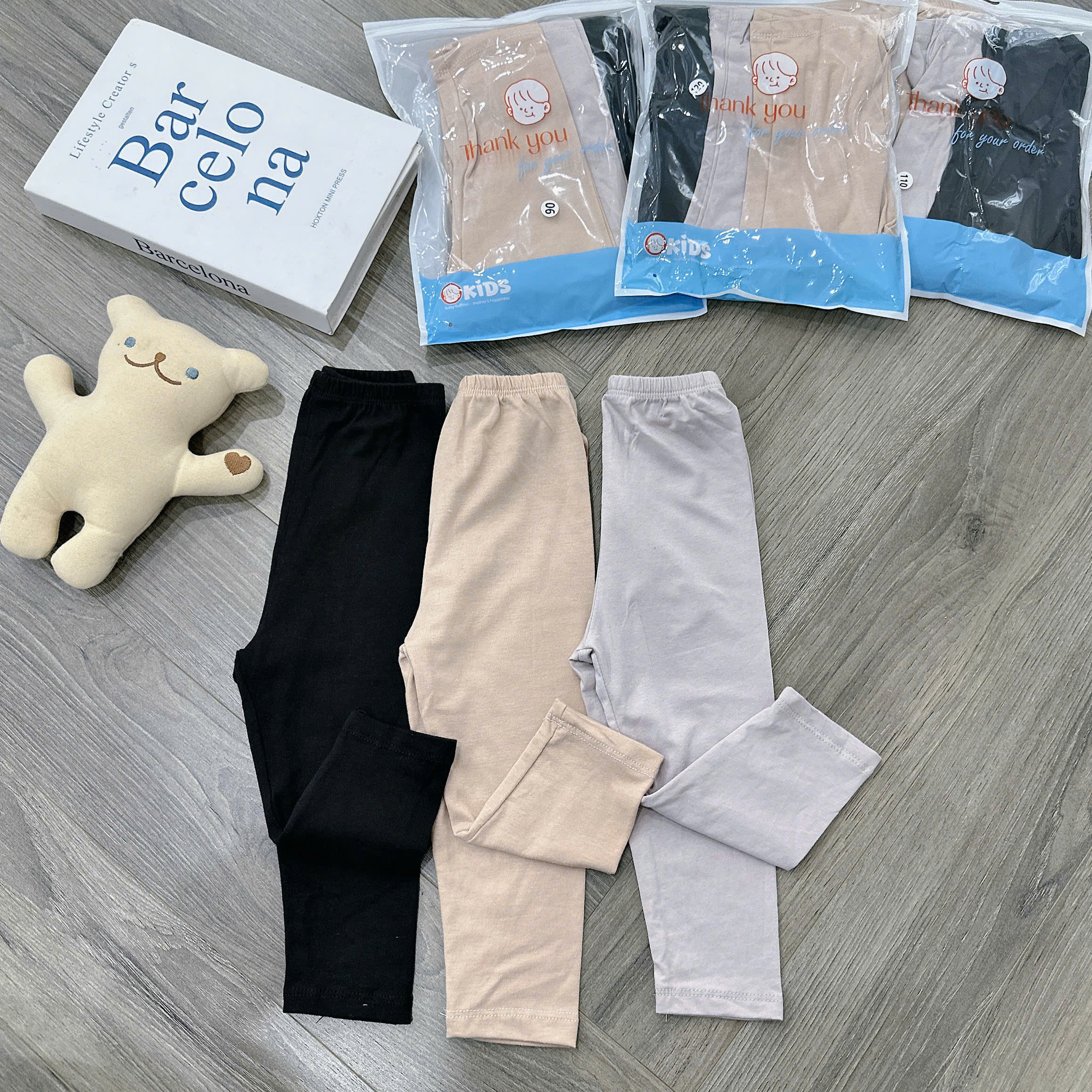 SET 3 QUẦN LEGGING COTTON DÀI( MỚI)