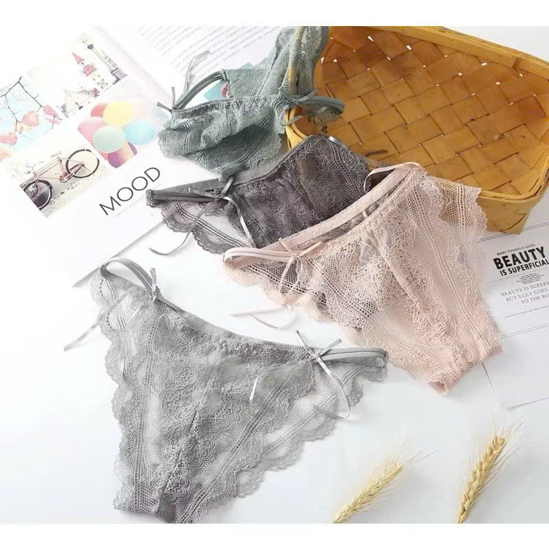 SET 5 QUẦN LÓT REN sexy nơ nhỏ