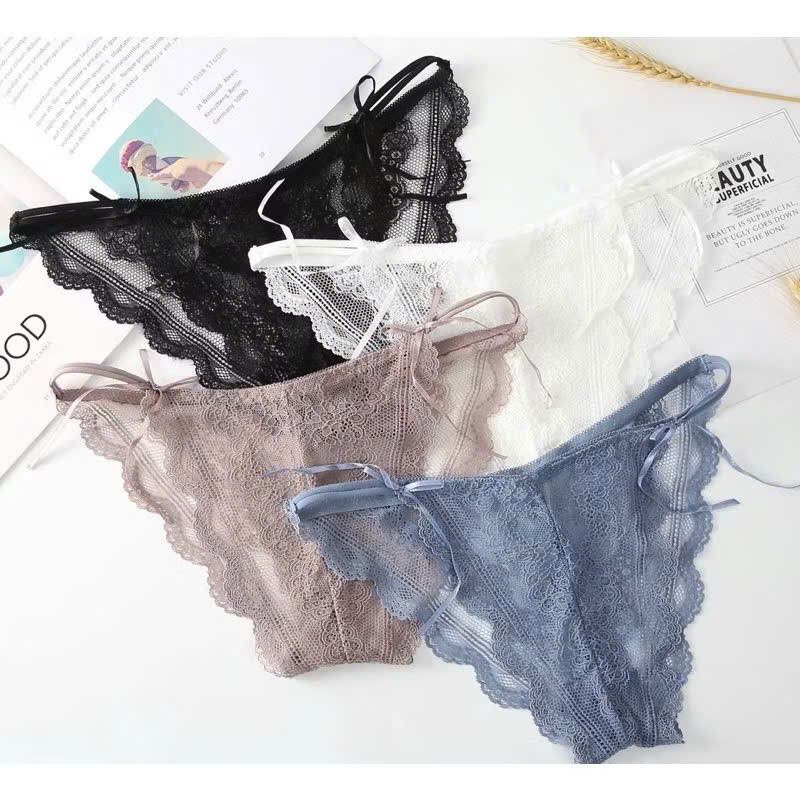 SET 5 QUẦN LÓT REN sexy nơ nhỏ