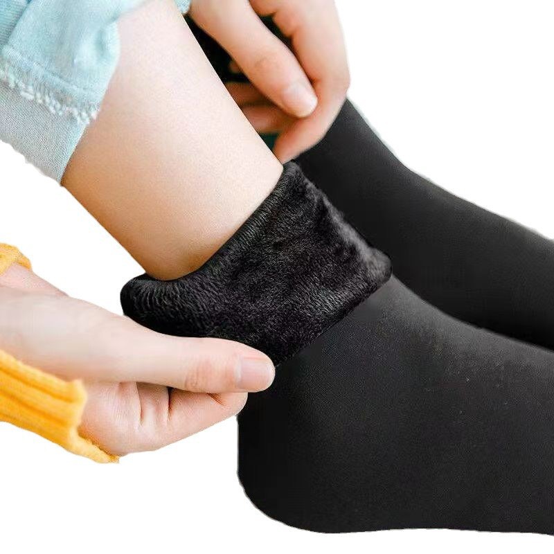 VỈ 10 ĐÔI TẤT GÂN TRƠN LÓT LÔNG
