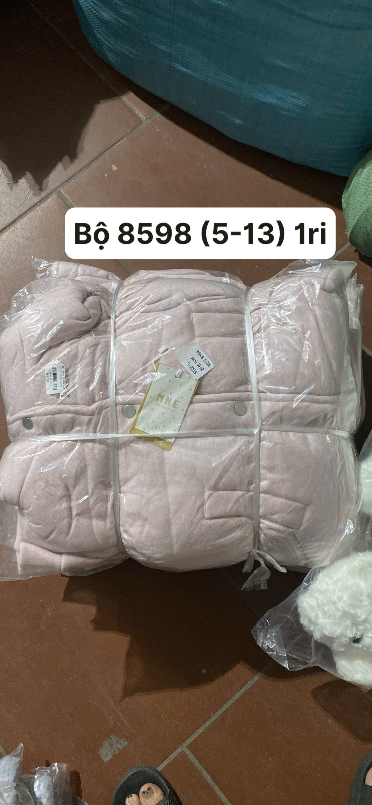 set bộ nỉ hồng 4ct 8598