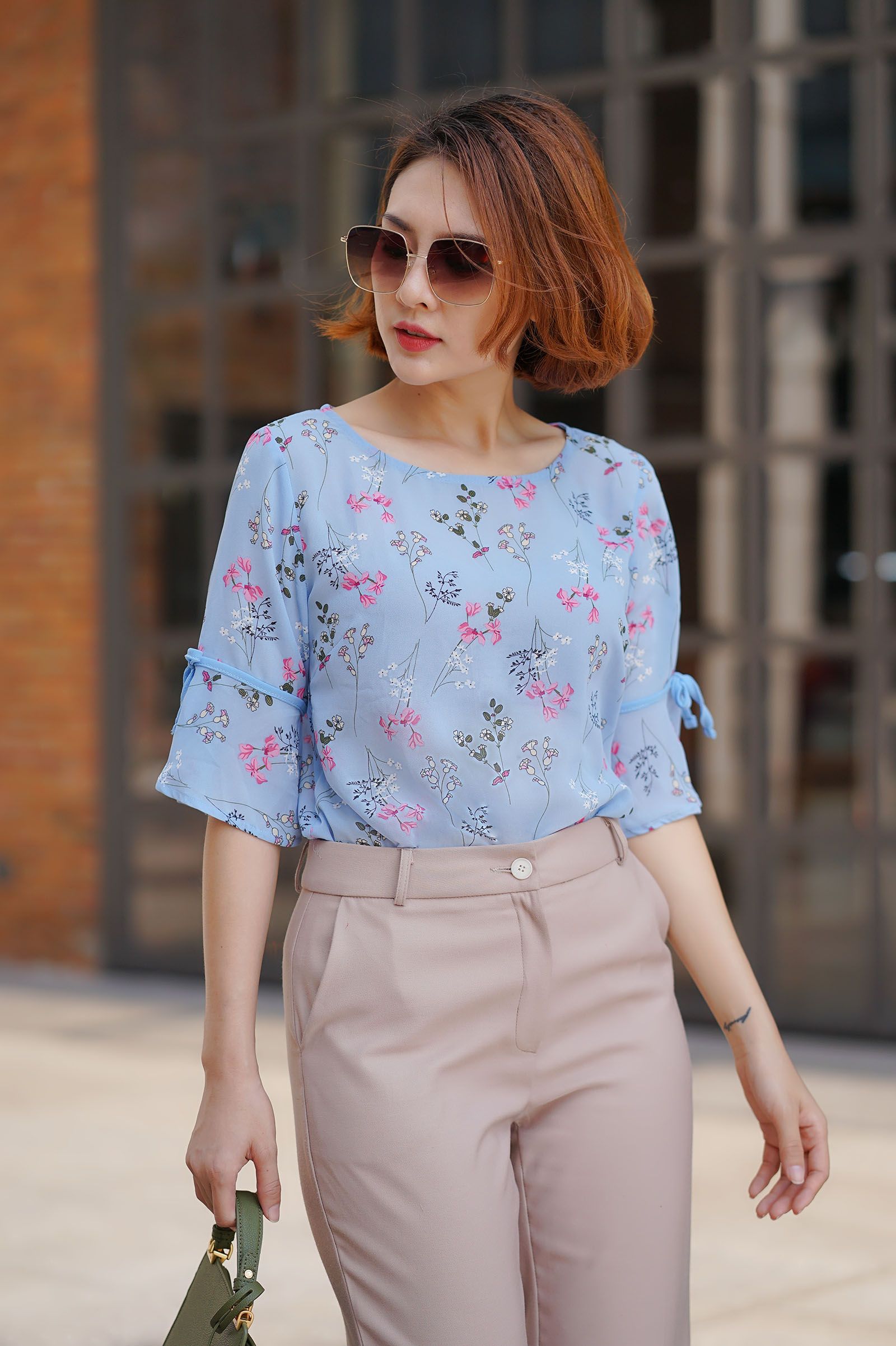 ÁO VOAN HOA -LA00489
