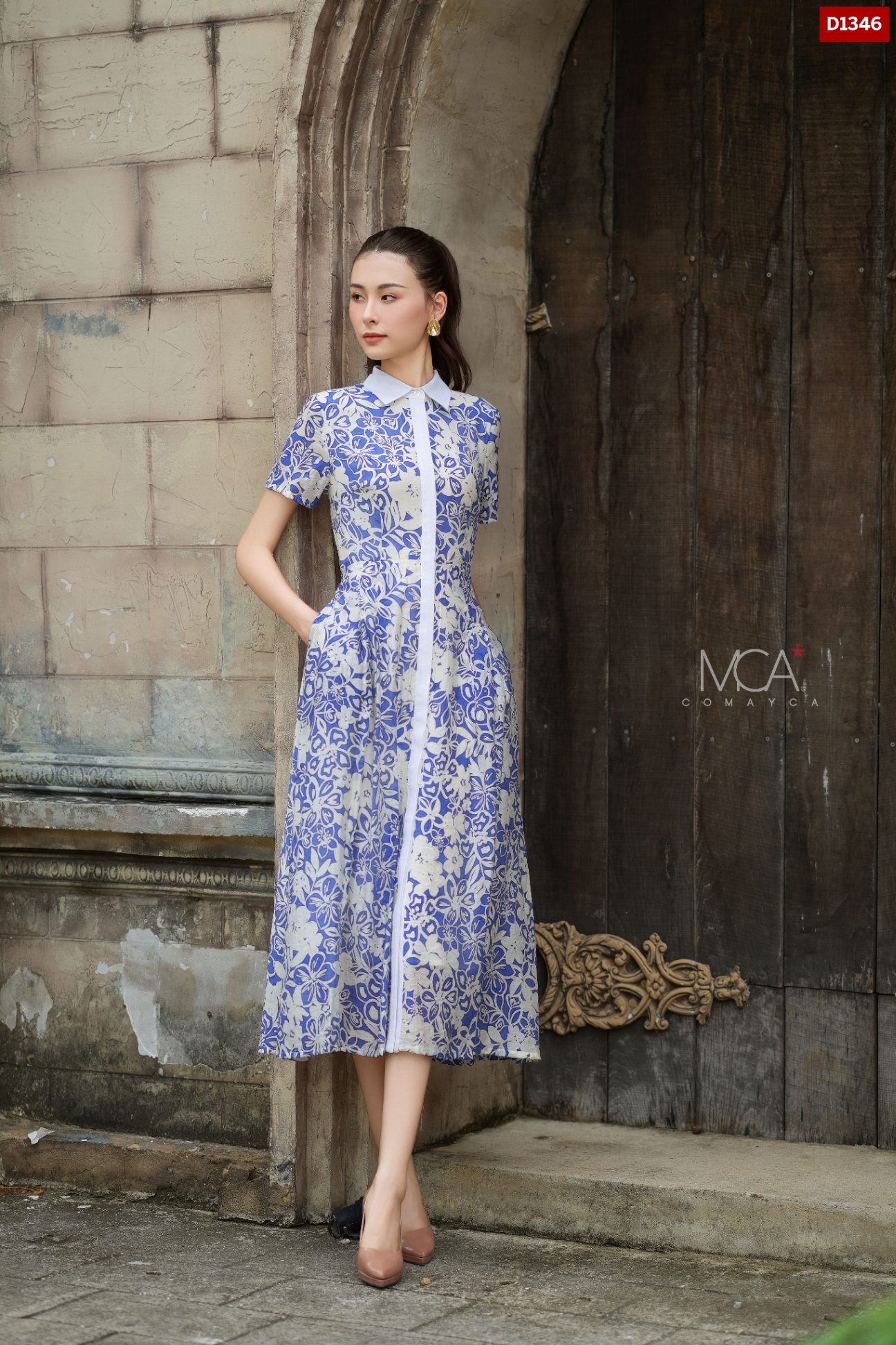 ĐẦM SM TƠ PHỐI NẸP DỌC-D1346