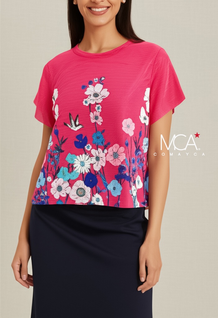 ÁO XỐP NGANG HOA CHÂN -MA01010