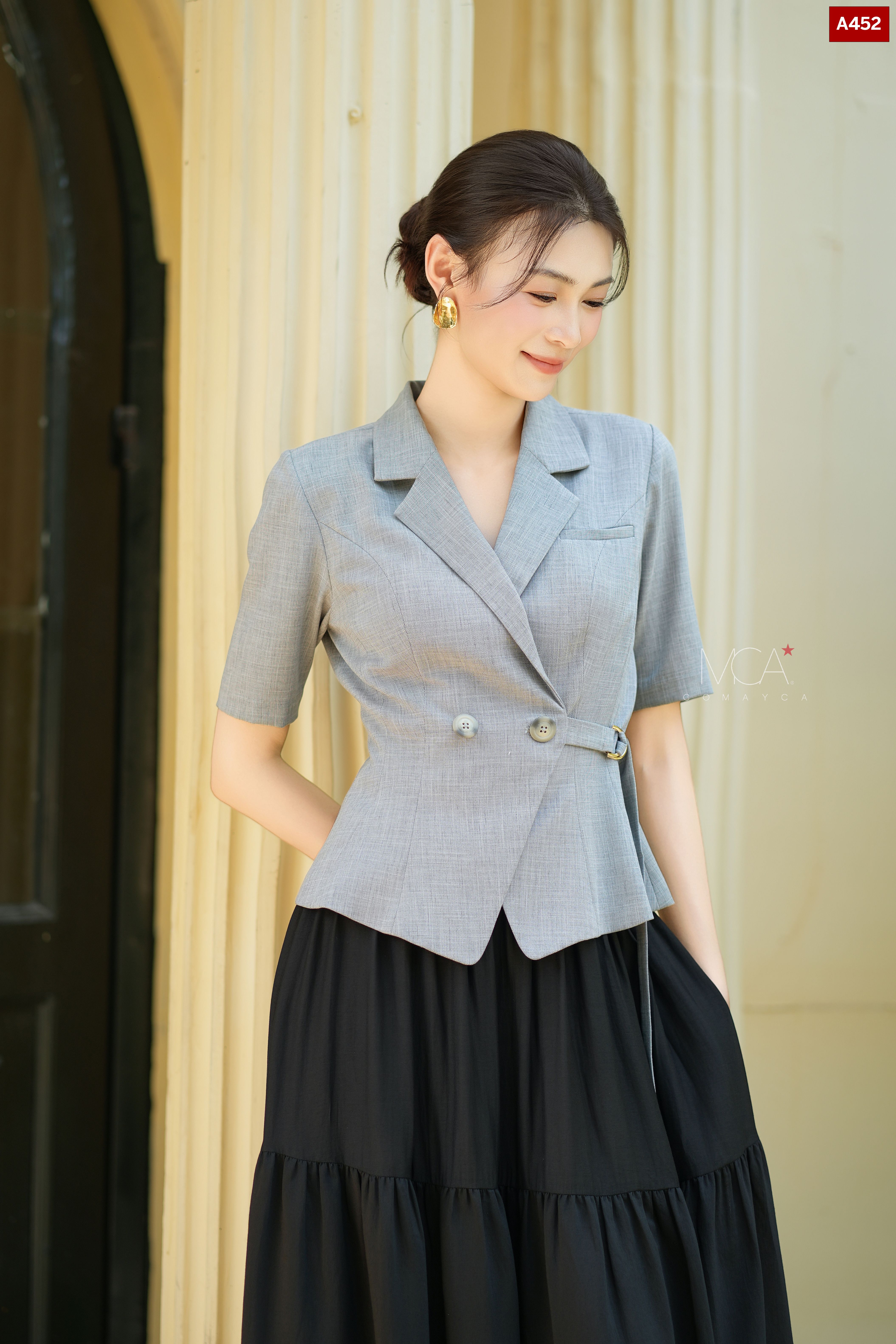 ÁO 2 CÚC TÀ ĐẮP-A452