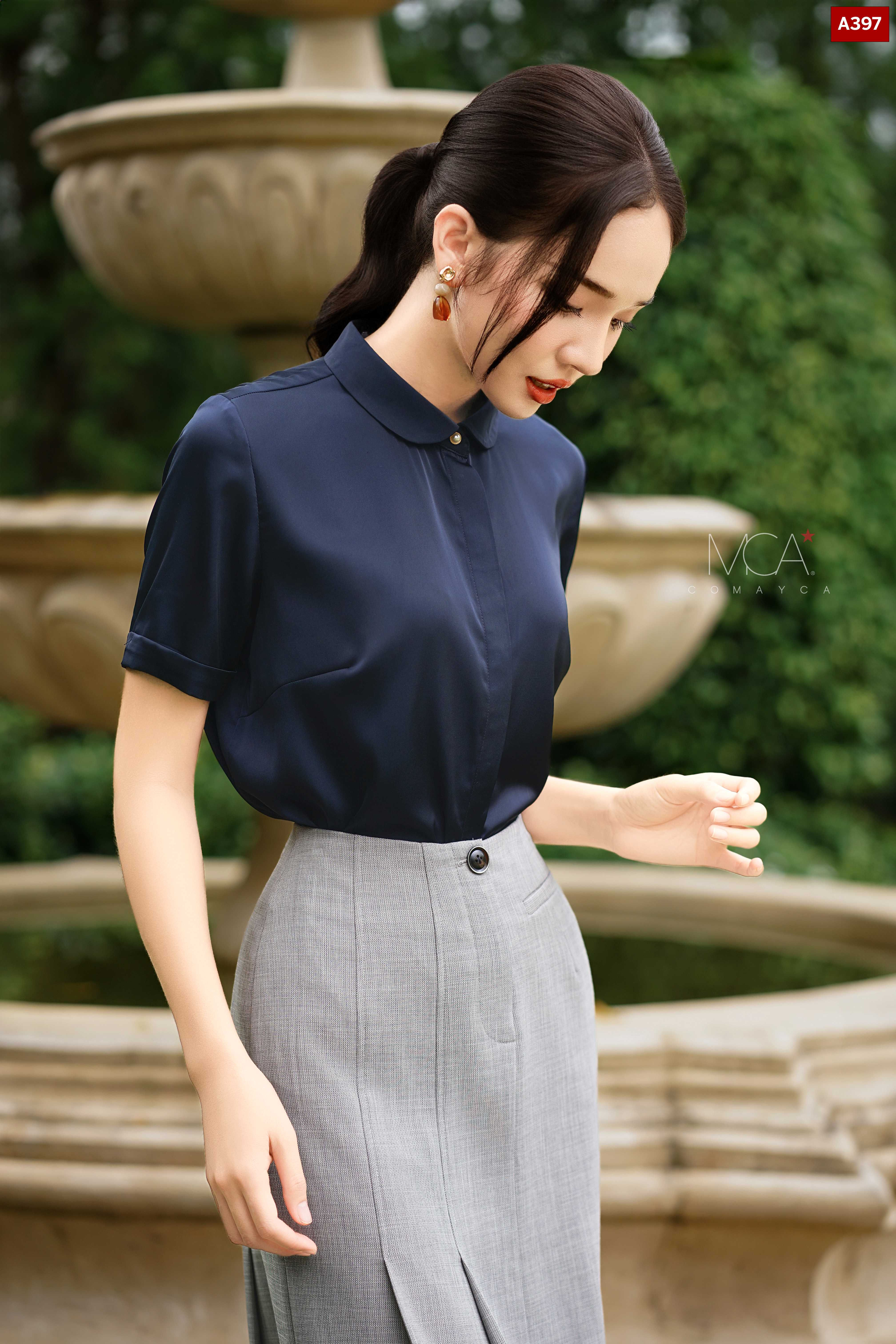 ÁO CỔ SEN-A397